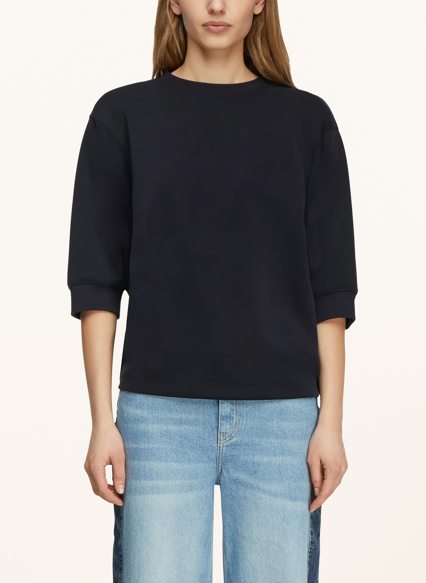 comma sweat-shirt: BLEU FONCÉ