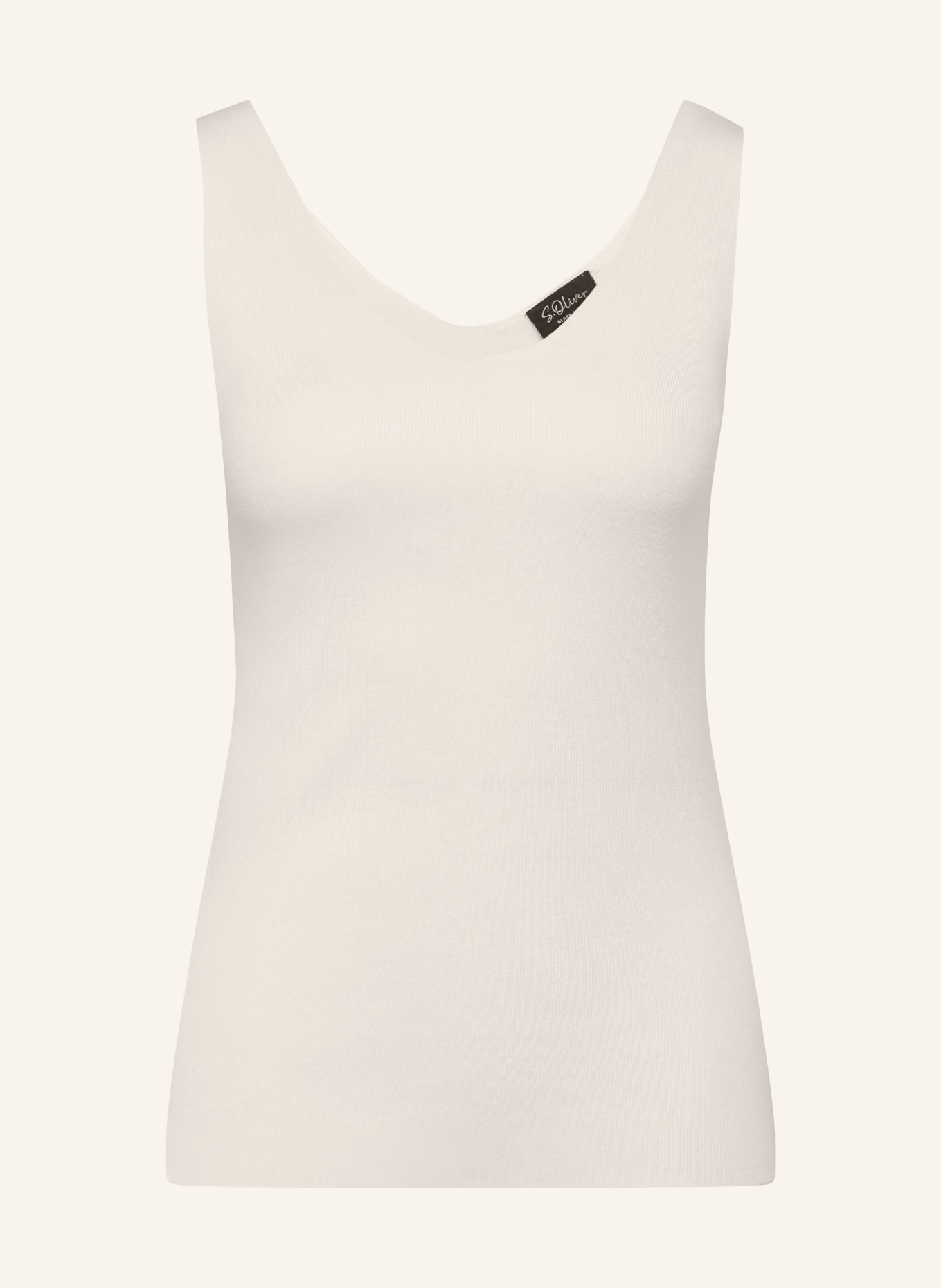 s.Oliver BLACK LABEL gebreide top: WIT