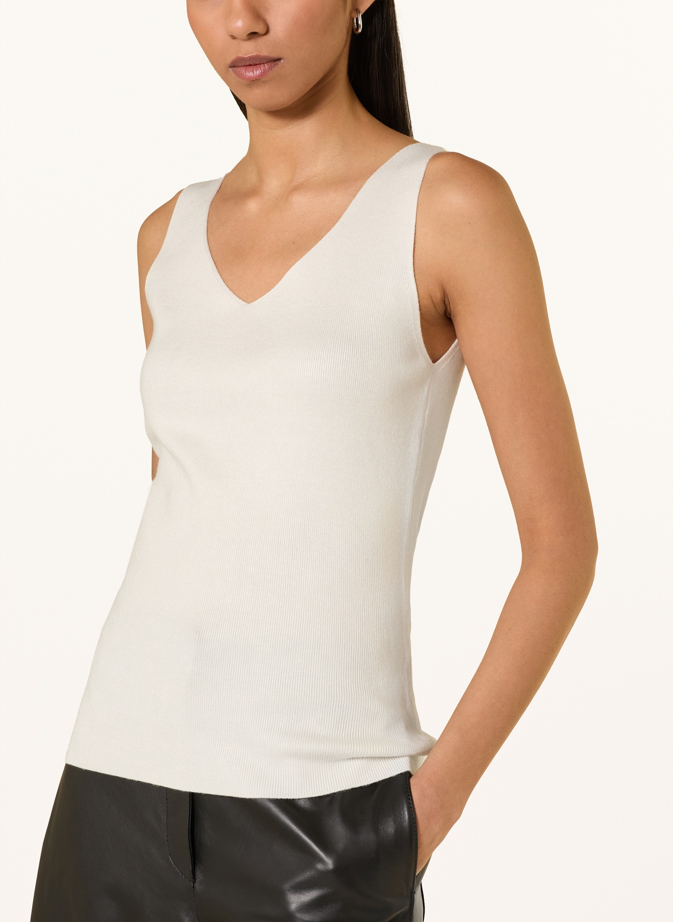 s.Oliver BLACK LABEL gebreide top: WIT