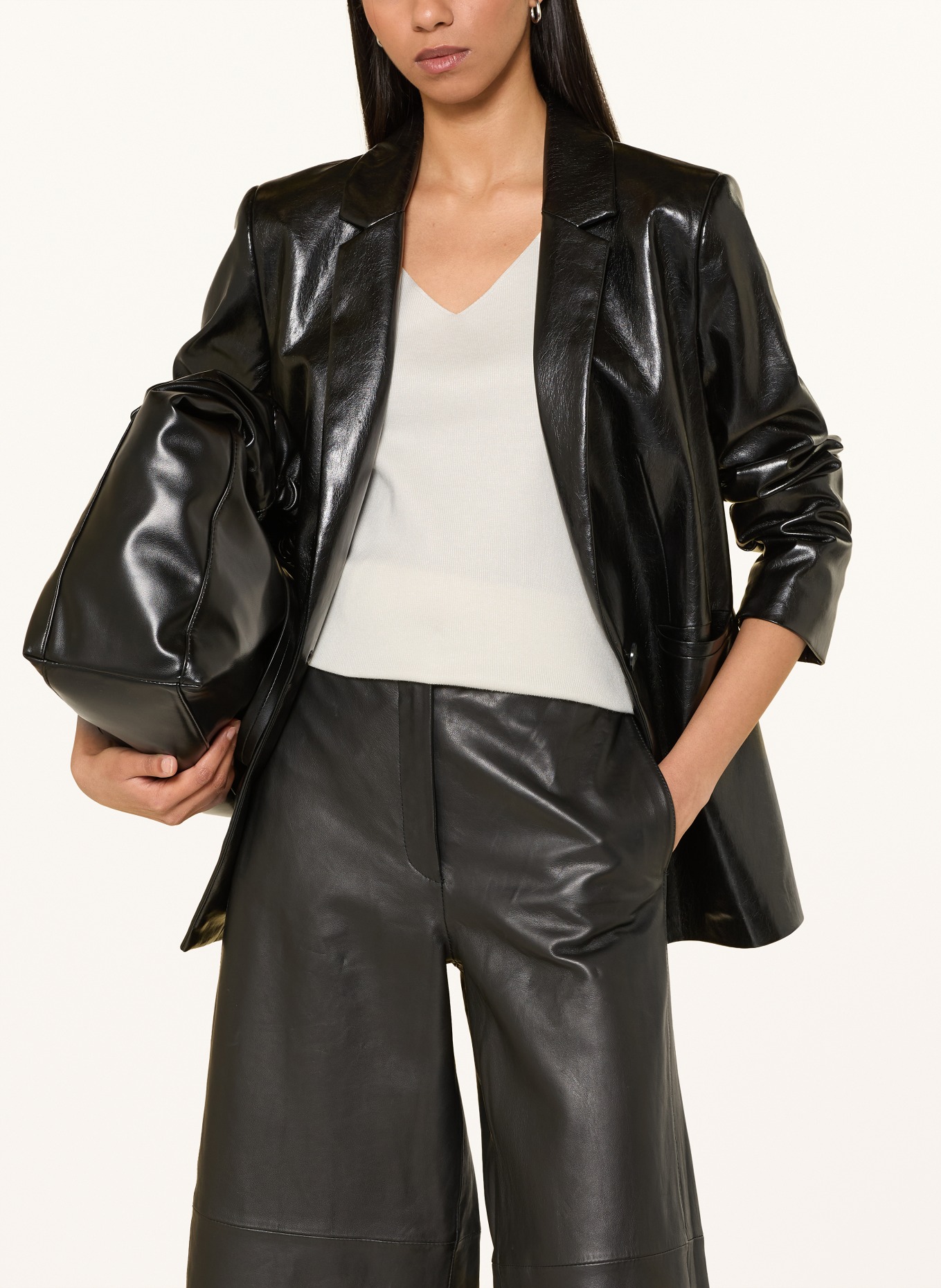 s.Oliver BLACK LABEL gebreide top: WIT