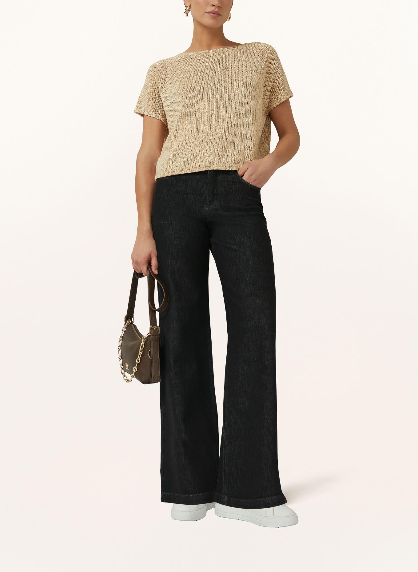 s.Oliver BLACK LABEL Strickshirt: CAMEL