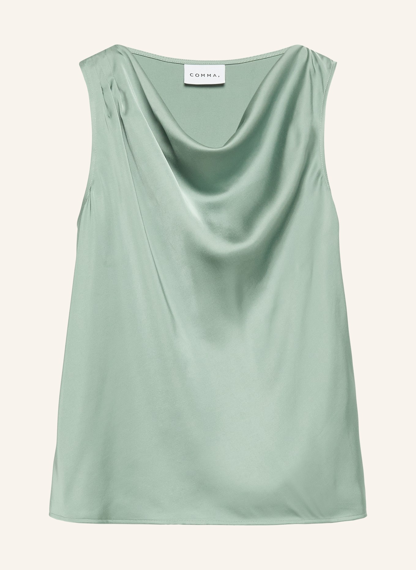 comma Satynowa bluzka: JASNOZIELONY