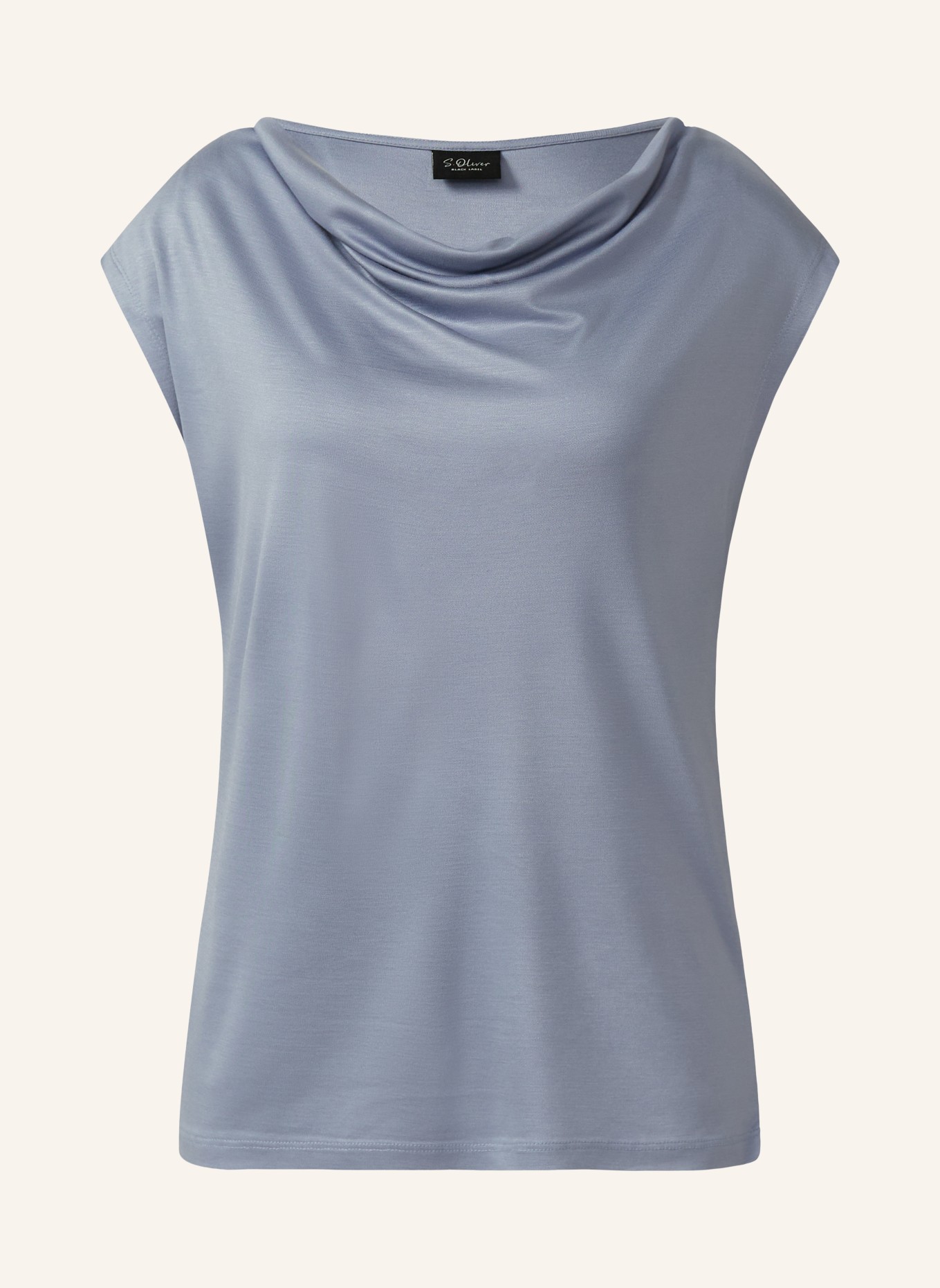 s.Oliver BLACK LABEL Top: LICHTBLAUW