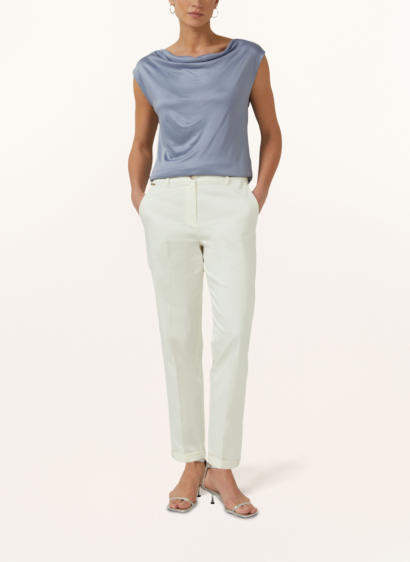 s.Oliver BLACK LABEL Top: LICHTBLAUW