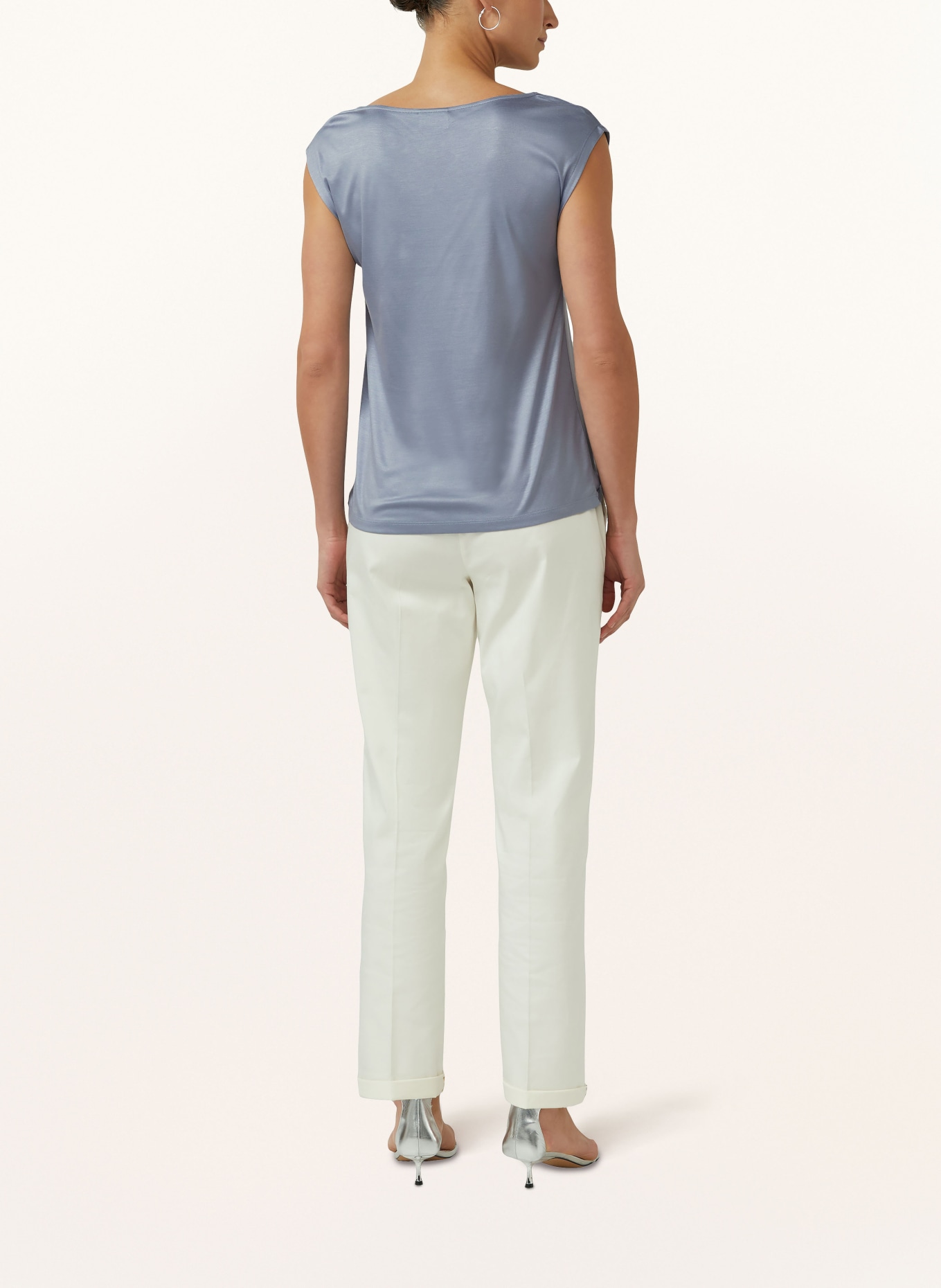 s.Oliver BLACK LABEL Top: LICHTBLAUW