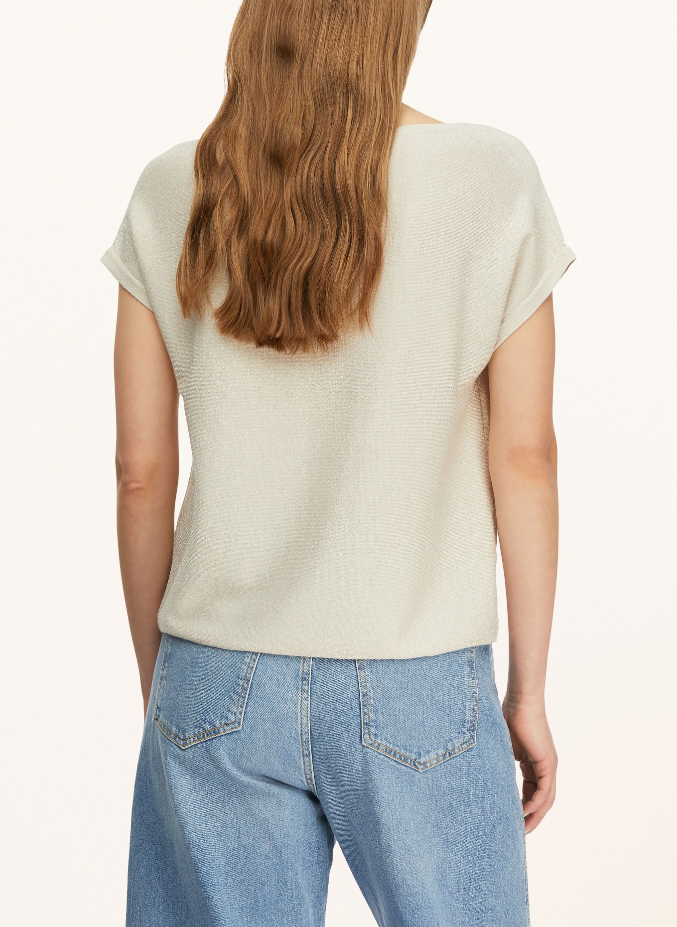 comma Knit shirt: CREAM / GOLD