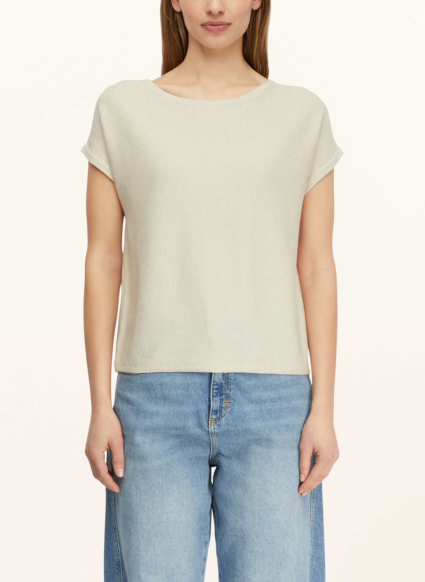 comma Knit shirt: CREAM / GOLD