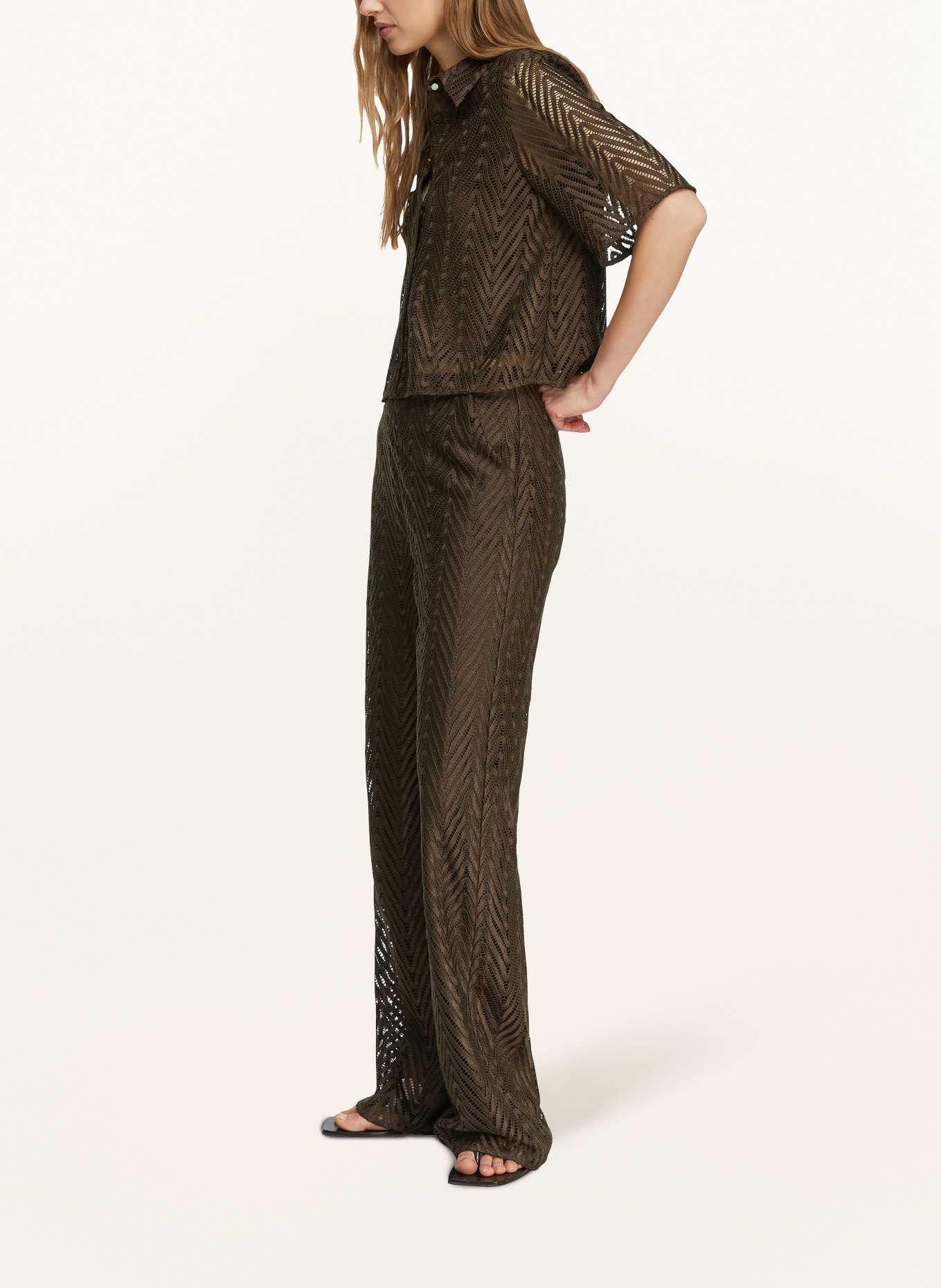 comma Hose aus Spitze: BRAUN