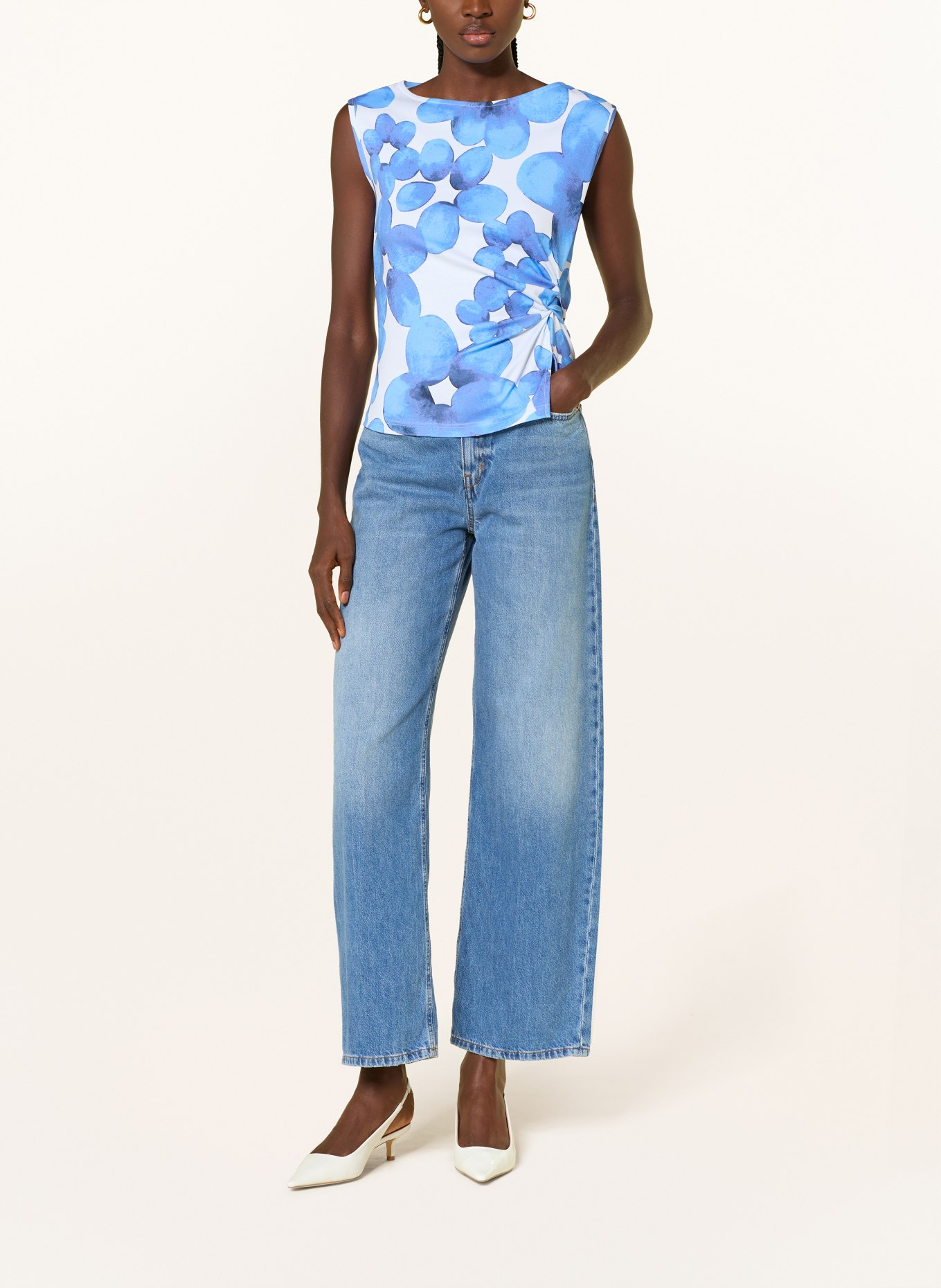 lilienfels Top: BLAU / WEISS