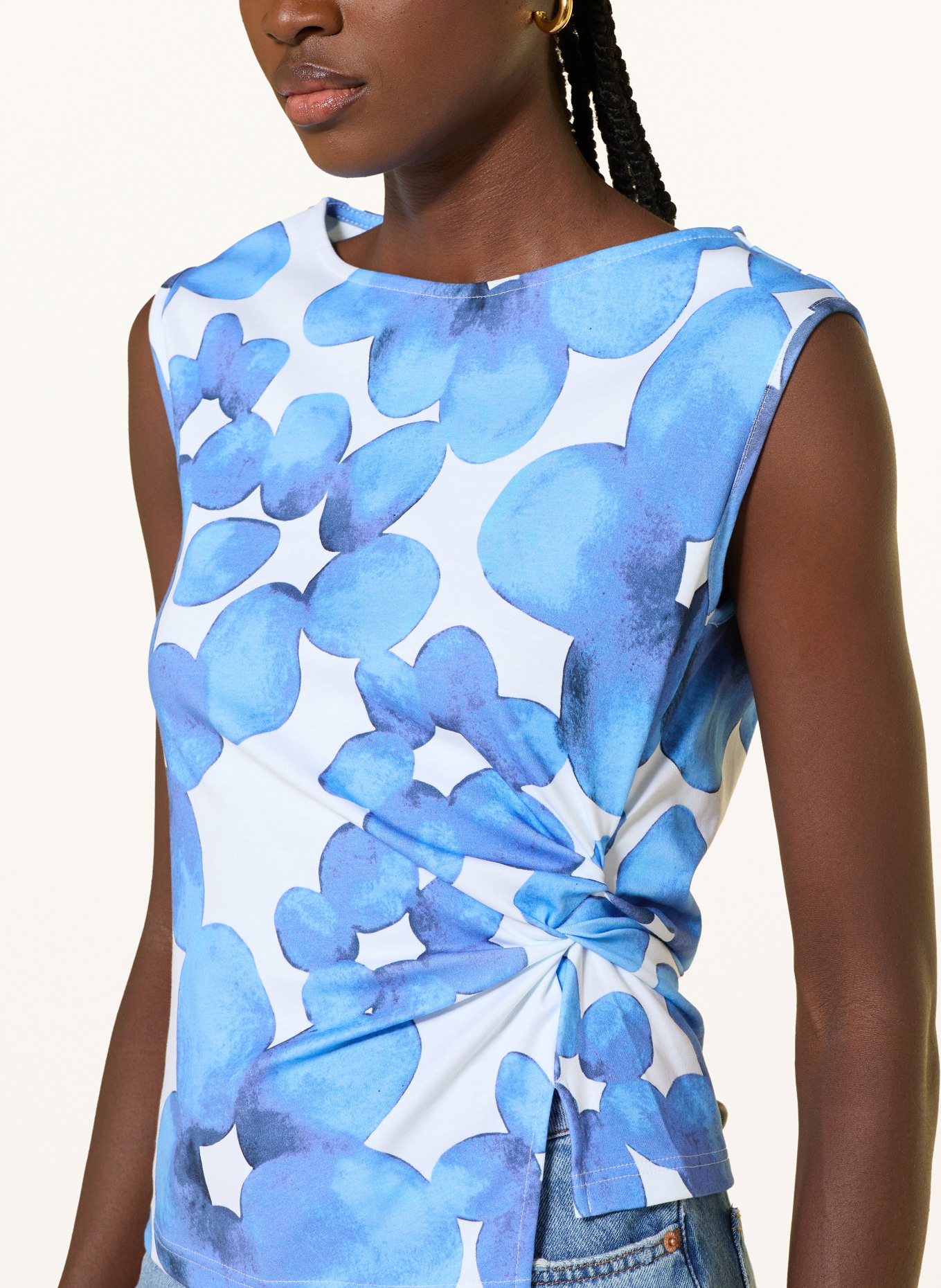 lilienfels Top: BLAU / WEISS