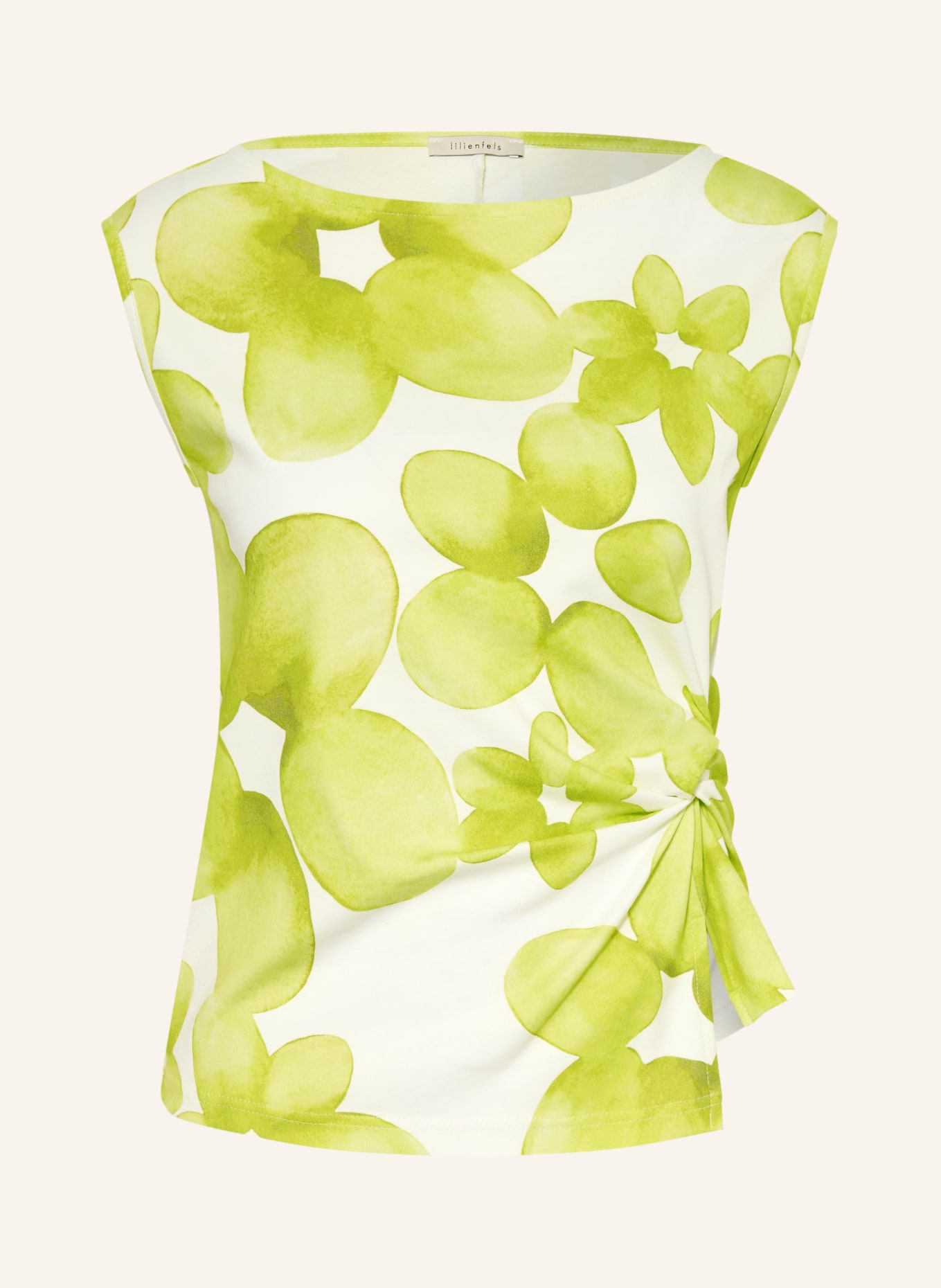 lilienfels Top: NEONGRÜN / WEISS