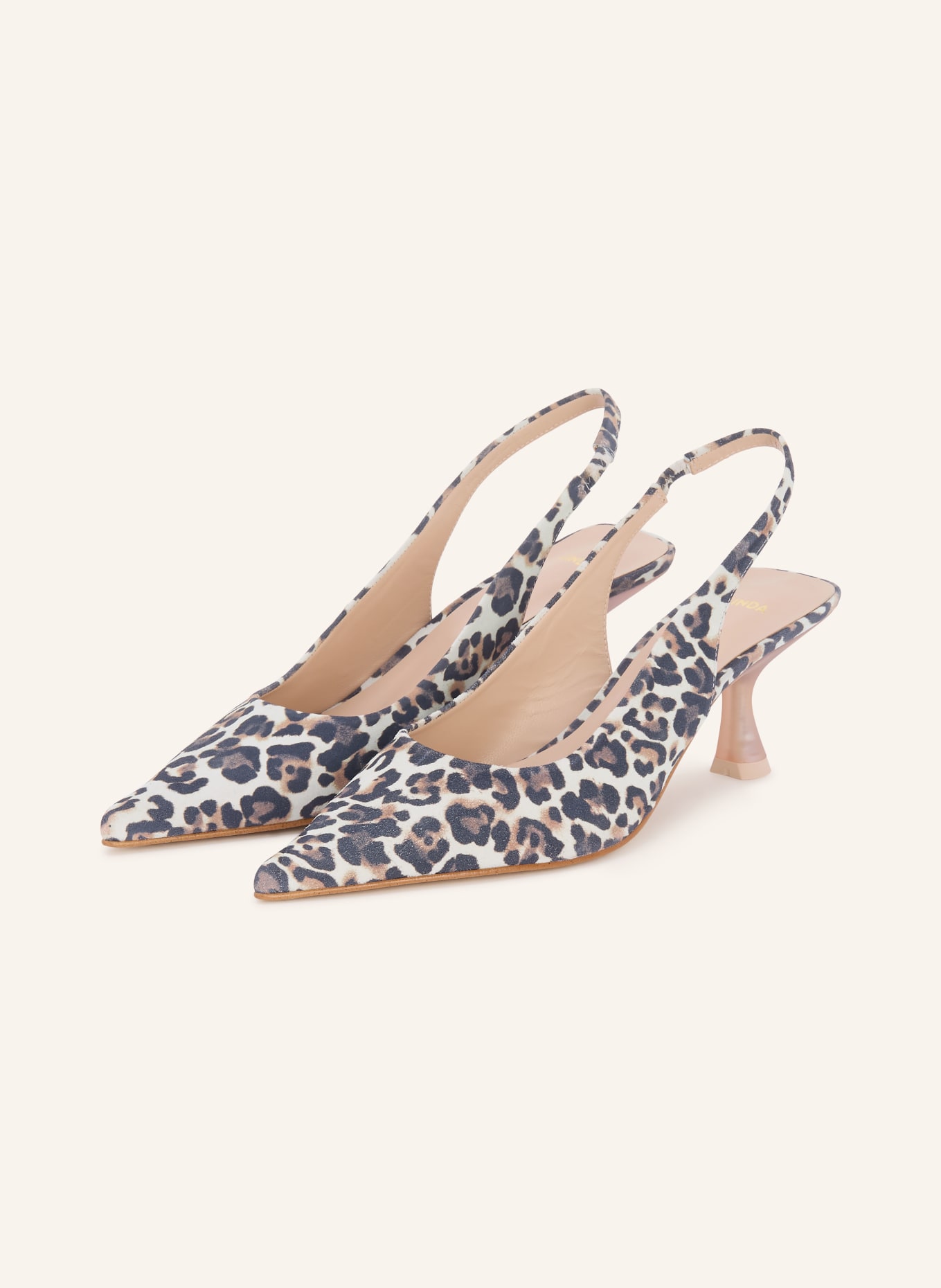 ZINDA KALIA slingback pumps: CREAM / DARK BROWN / BLACK