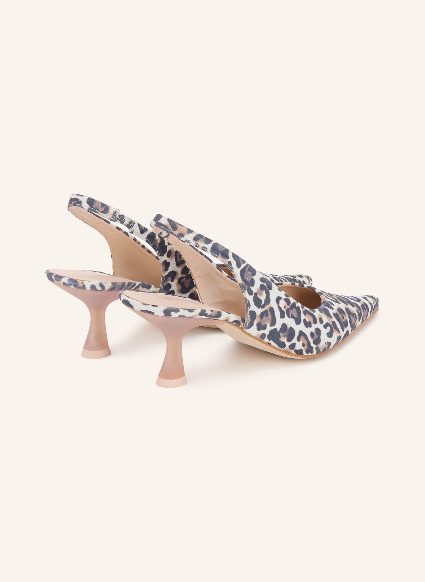 ZINDA KALIA slingback pumps: CREAM / DARK BROWN / BLACK
