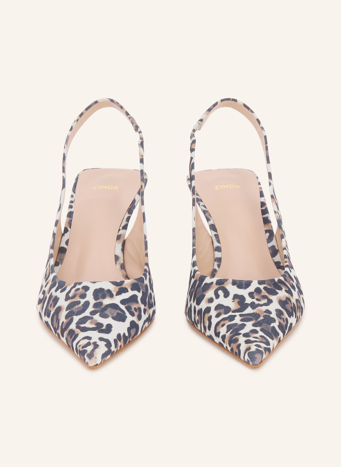 ZINDA KALIA slingback pumps: CREAM / DARK BROWN / BLACK