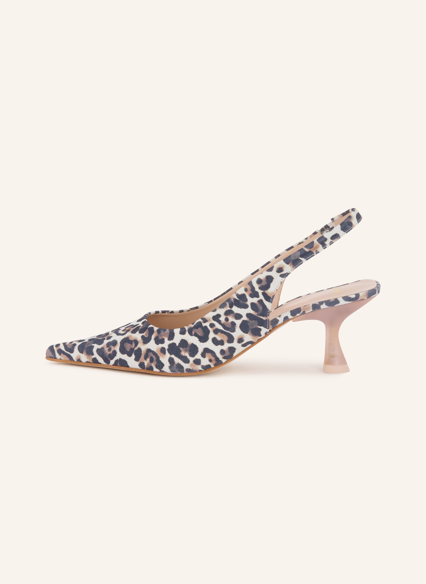 ZINDA KALIA slingback pumps: CREAM / DARK BROWN / BLACK