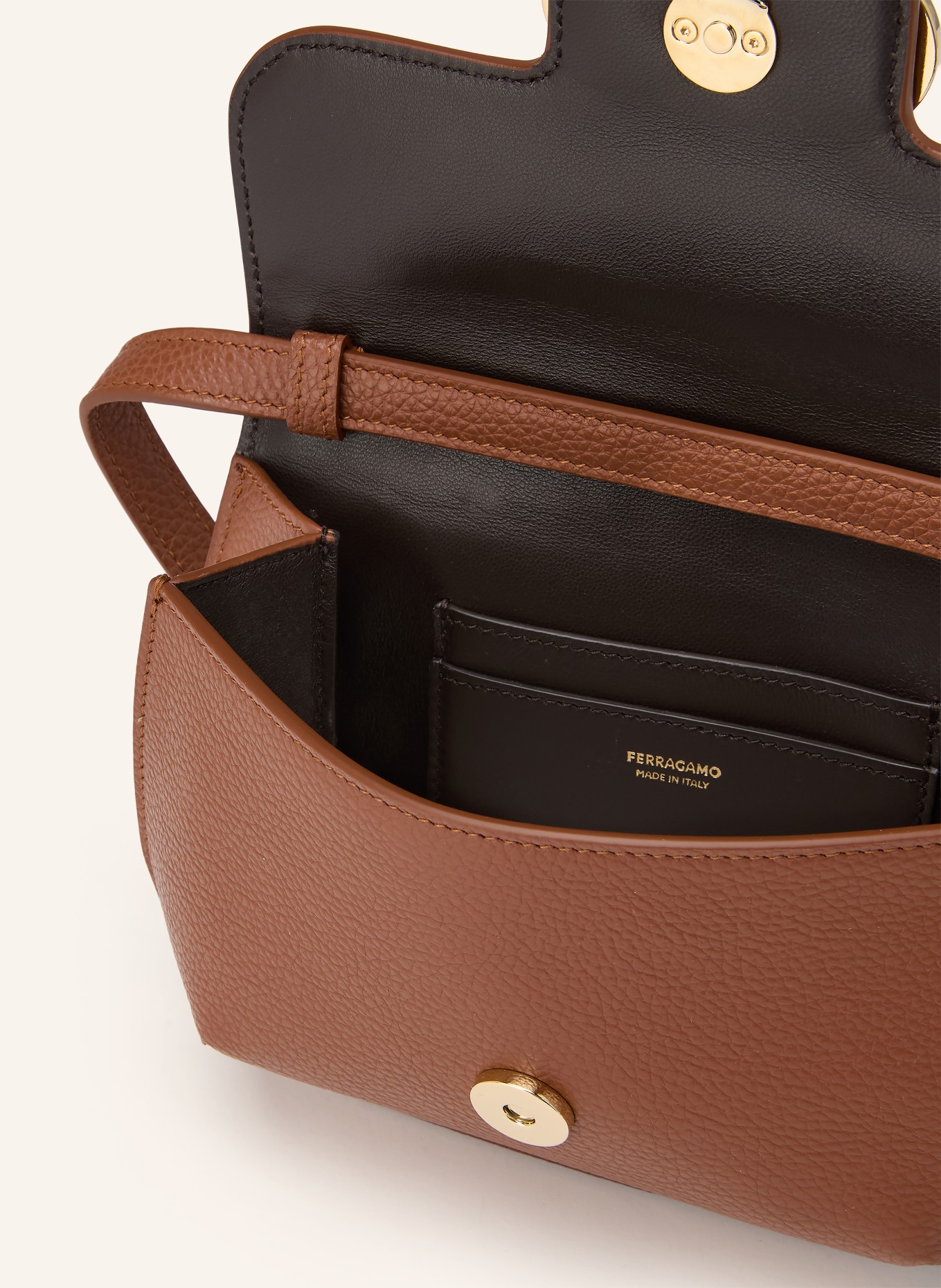 FERRAGAMO Sac à bandoulière LIZZY: MARRON