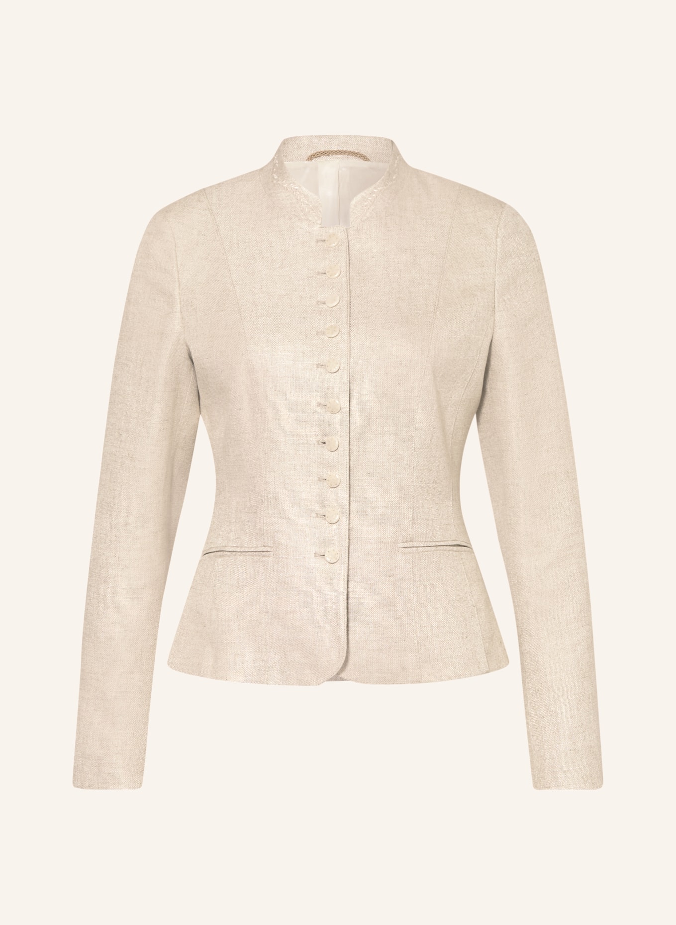 Grasegger Janker JULIETTE mit Leinen: BEIGE