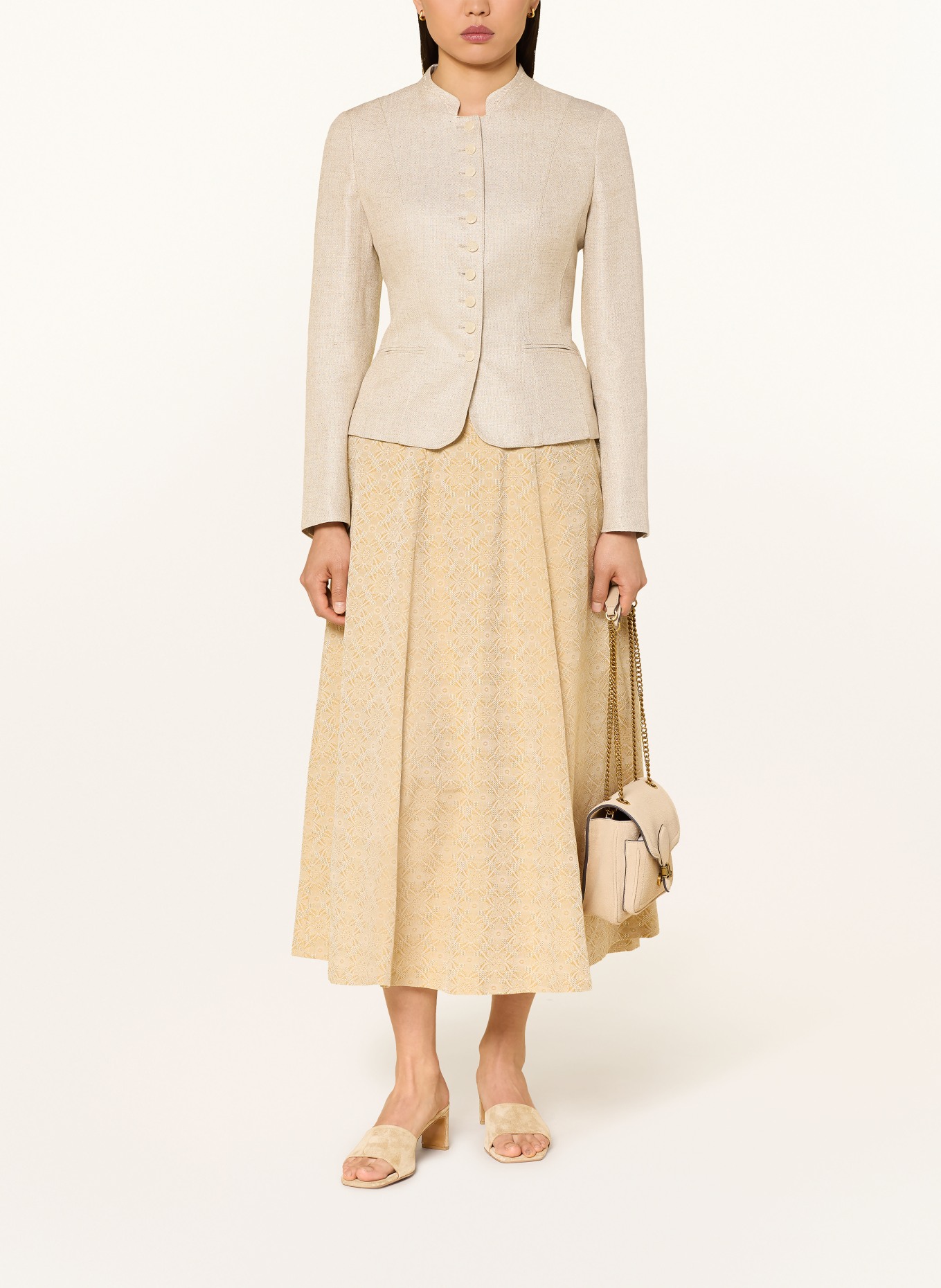 Grasegger Janker JULIETTE mit Leinen: BEIGE