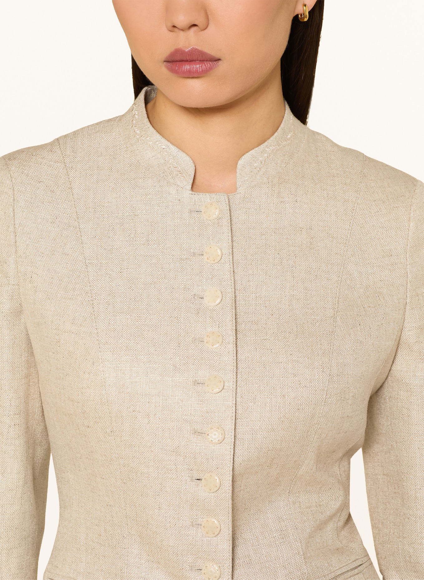 Grasegger Janker JULIETTE mit Leinen: BEIGE