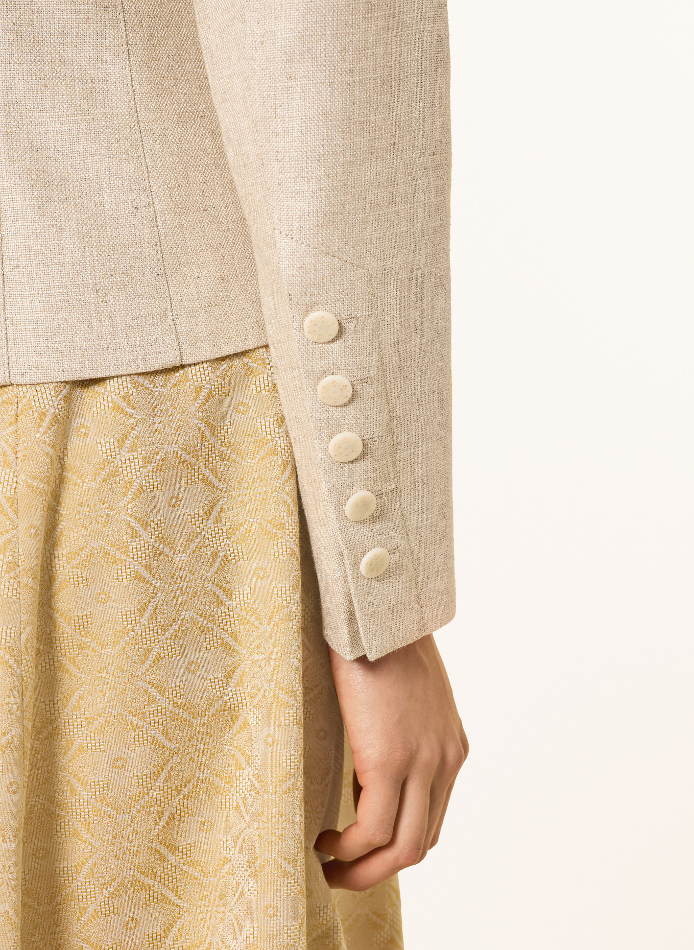 Grasegger Janker JULIETTE mit Leinen: BEIGE