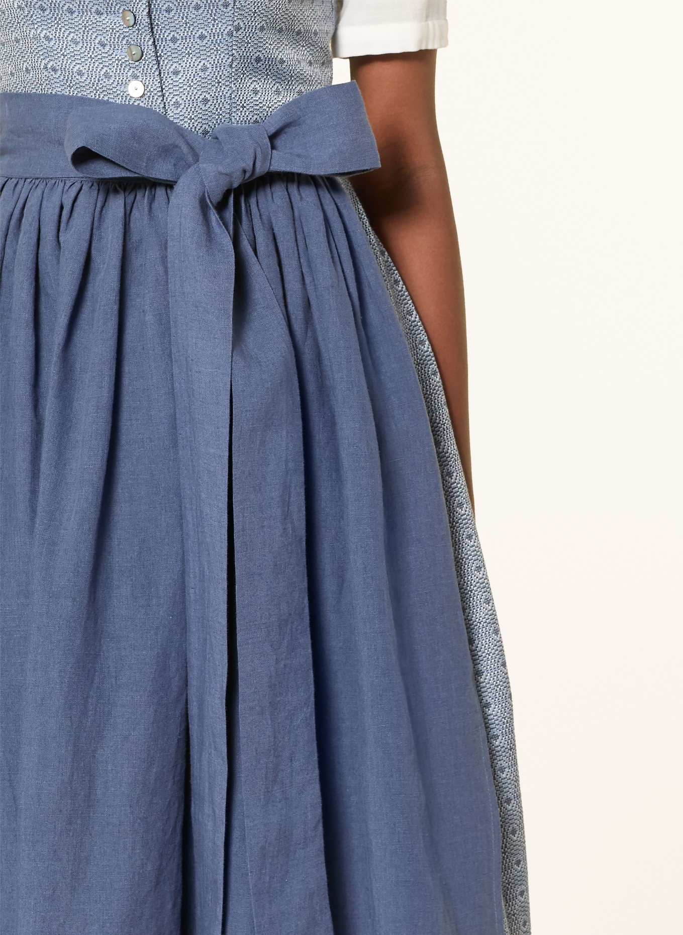 Grasegger Dirndl BRIANNA: BLAU / WEISS