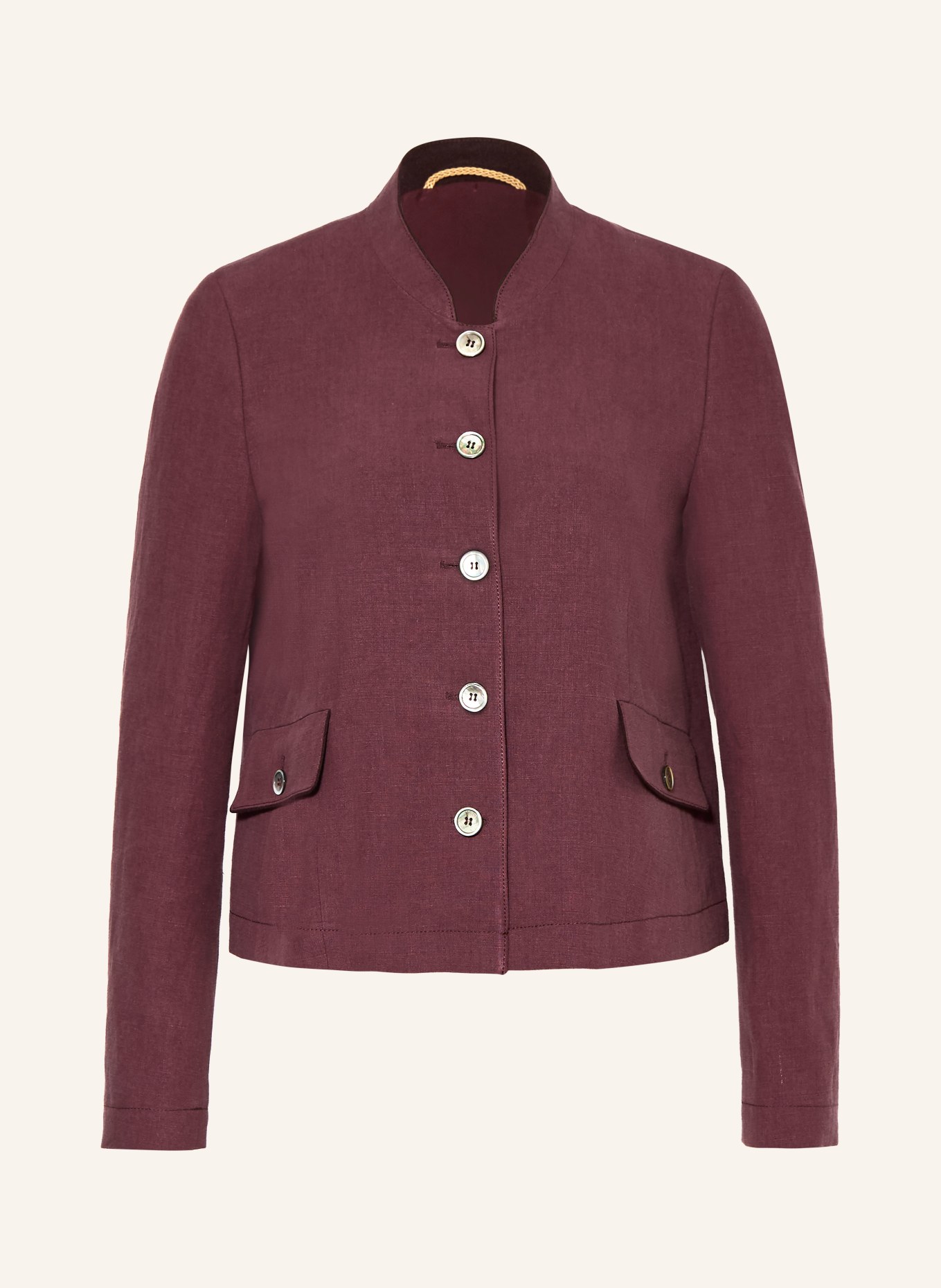 Grasegger Janker SILKE en lin: ROUGE FONCÉ