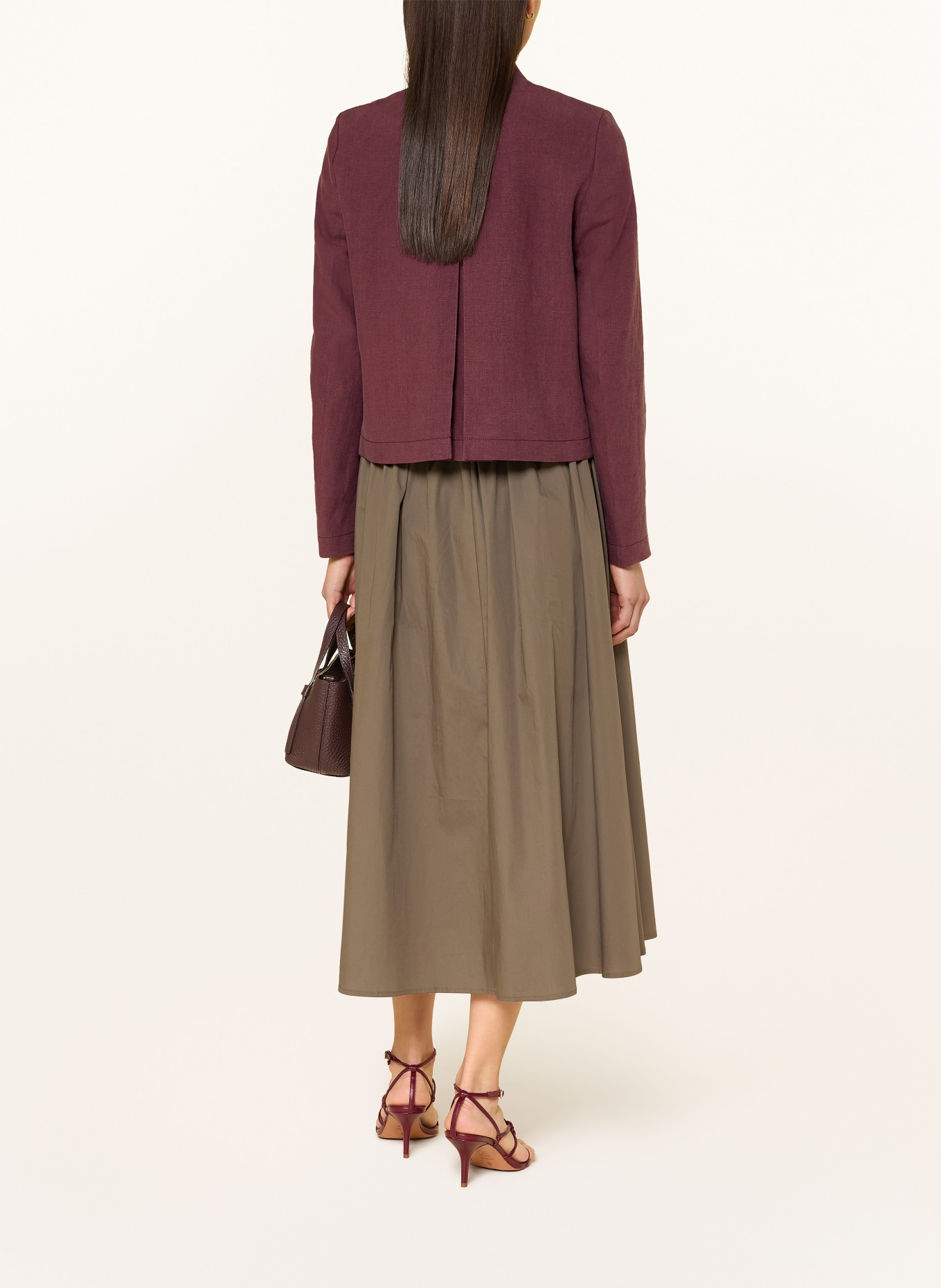 Grasegger Janker SILKE en lin: ROUGE FONCÉ