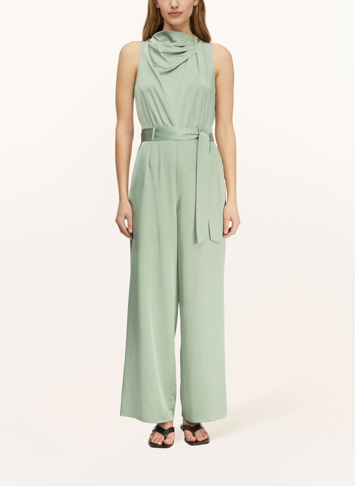 comma Kombinezon z satyny: JASNOZIELONY