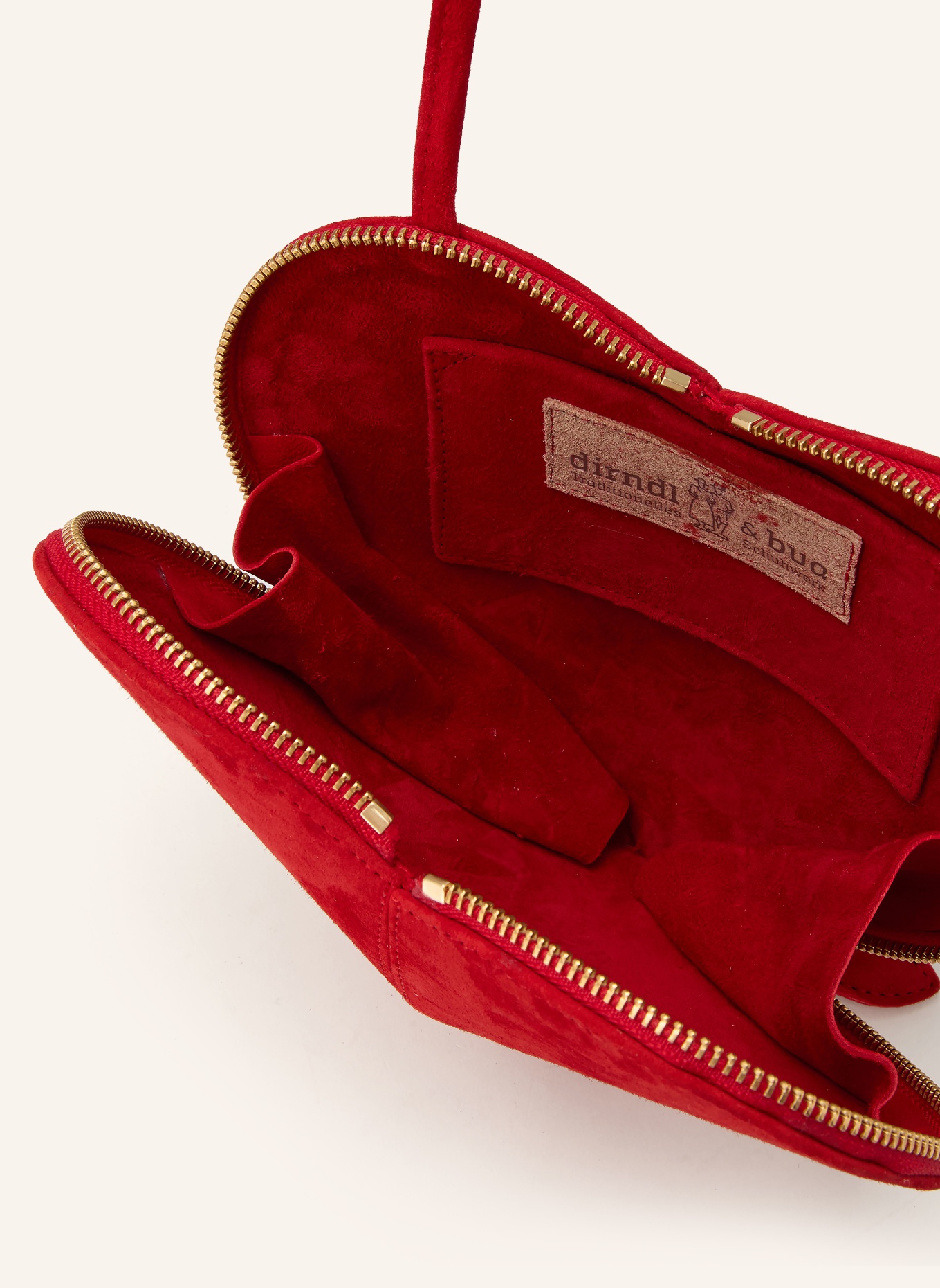 Dirndl & Bua Sac à bandoulière AGNES: ROUGE / OR