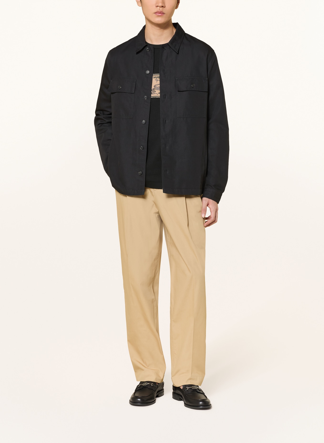 HUGO Overjacket EPOLDO: SCHWARZ