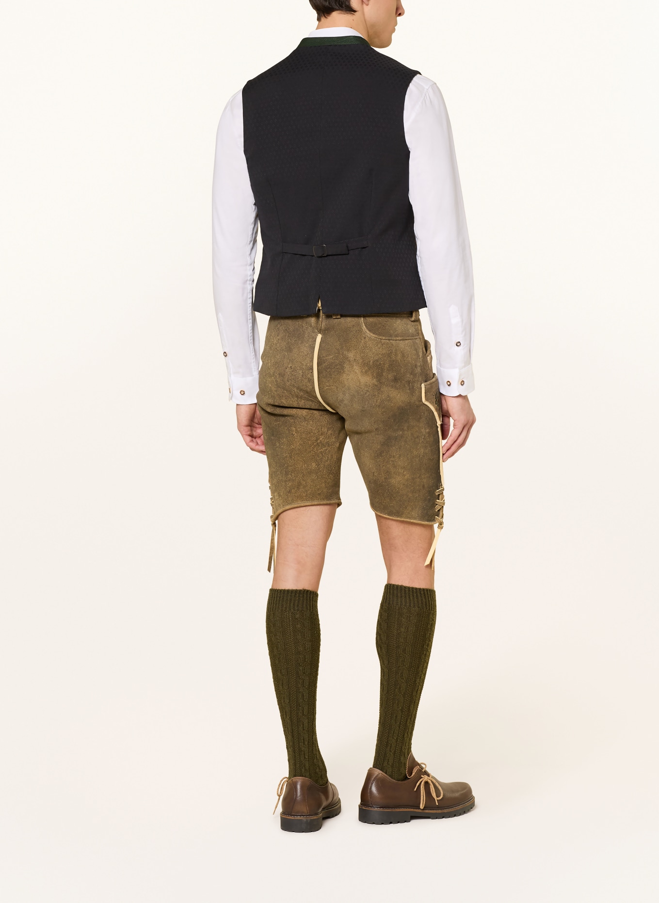 Gottseidank Trachtenweste KONSTANTIN: DUNKELGRÜN / HELLROT / GRÜN