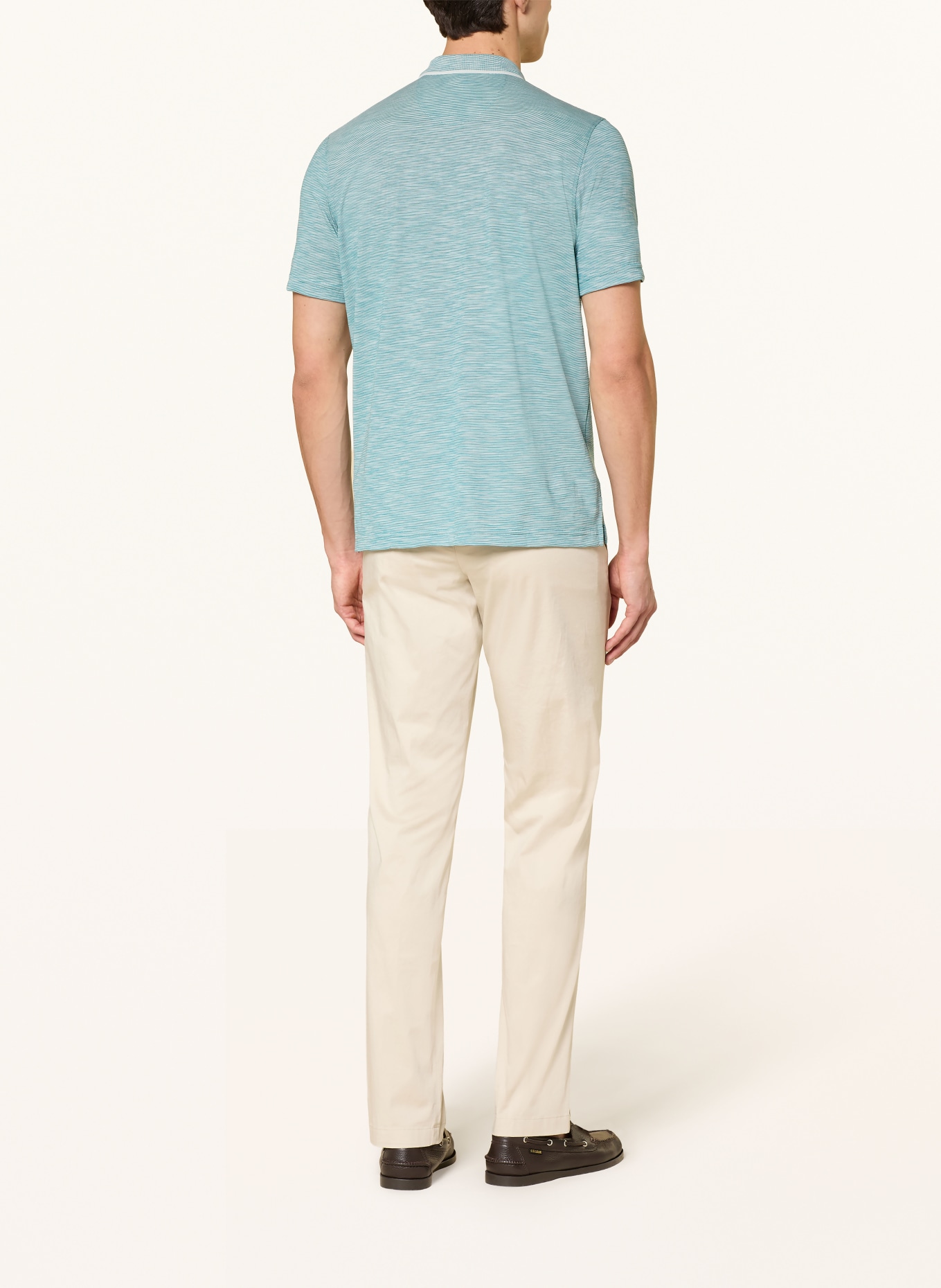 RAGMAN Jersey-Poloshirt: TÜRKIS