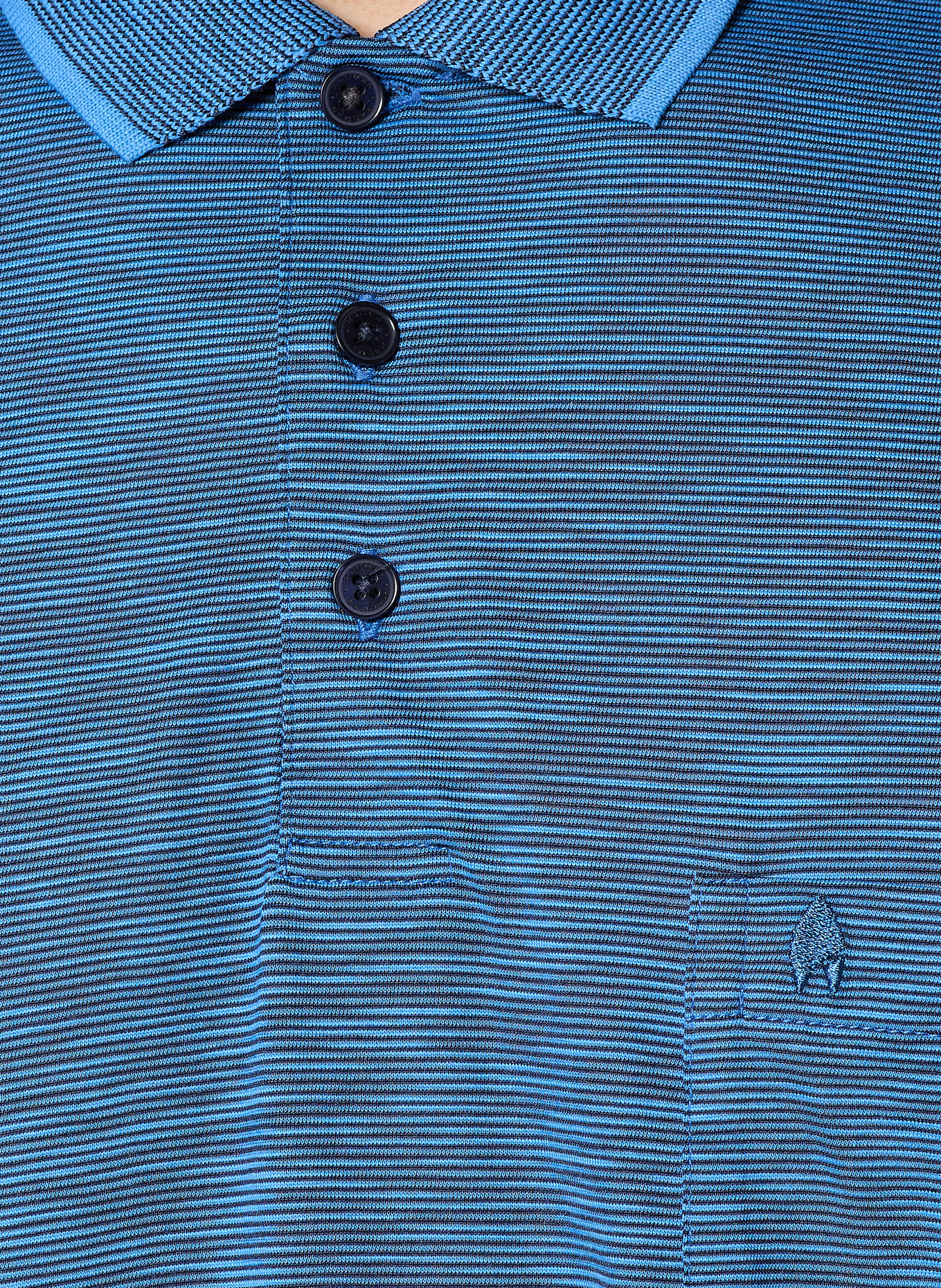 RAGMAN Jersey-Poloshirt: BLAU