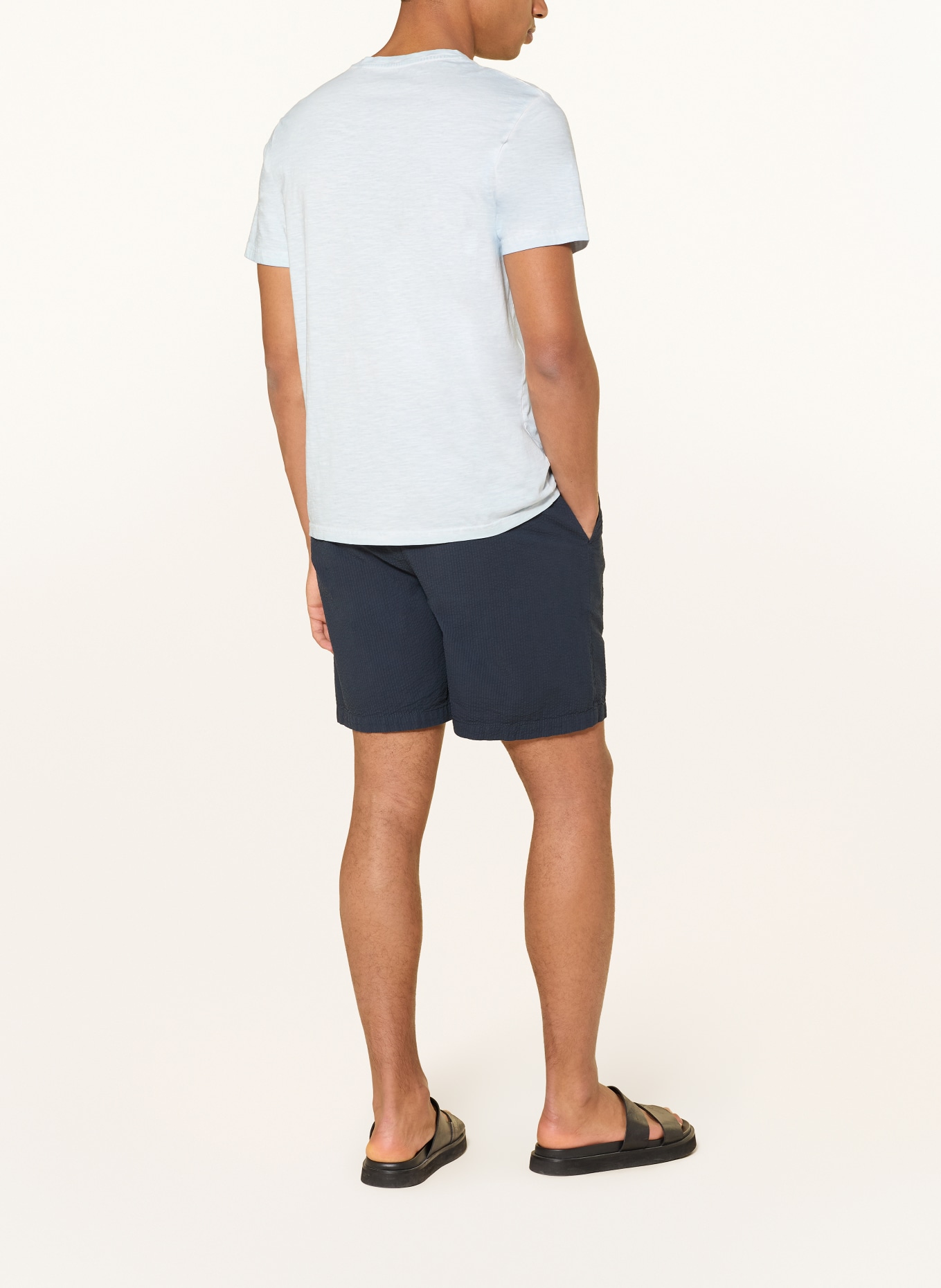 RAGMAN T-shirt: LICHTBLAUW / GEEL / BLAUW