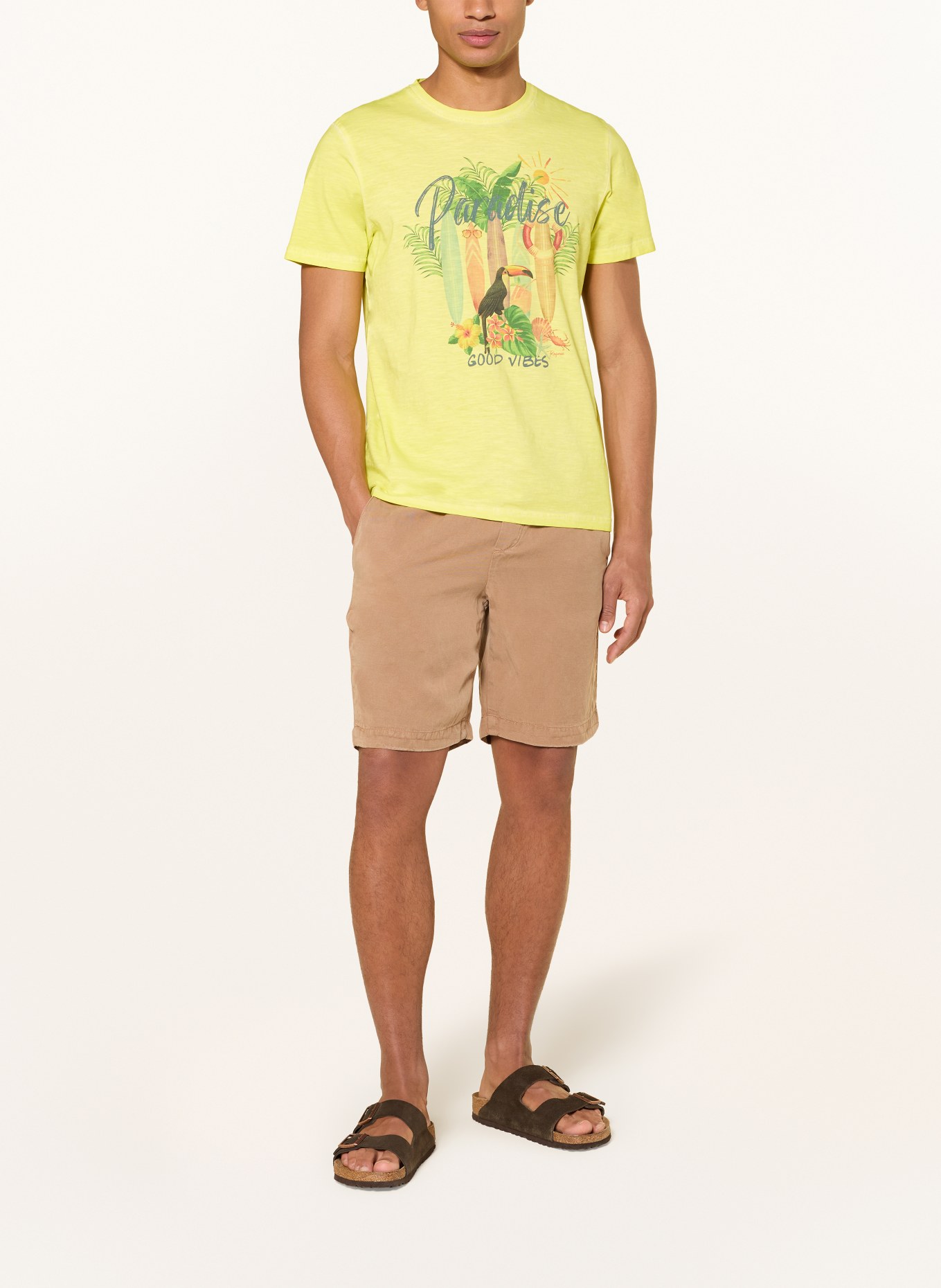 RAGMAN T-shirt: NEONGEEL / GROEN / DONKERBLAUW