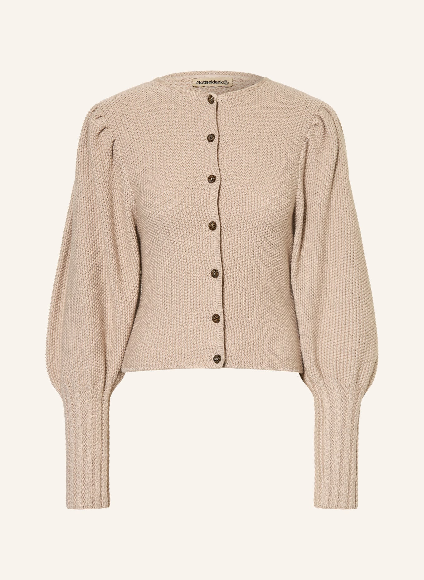 Gottseidank Strickjacke GISELA: TAUPE