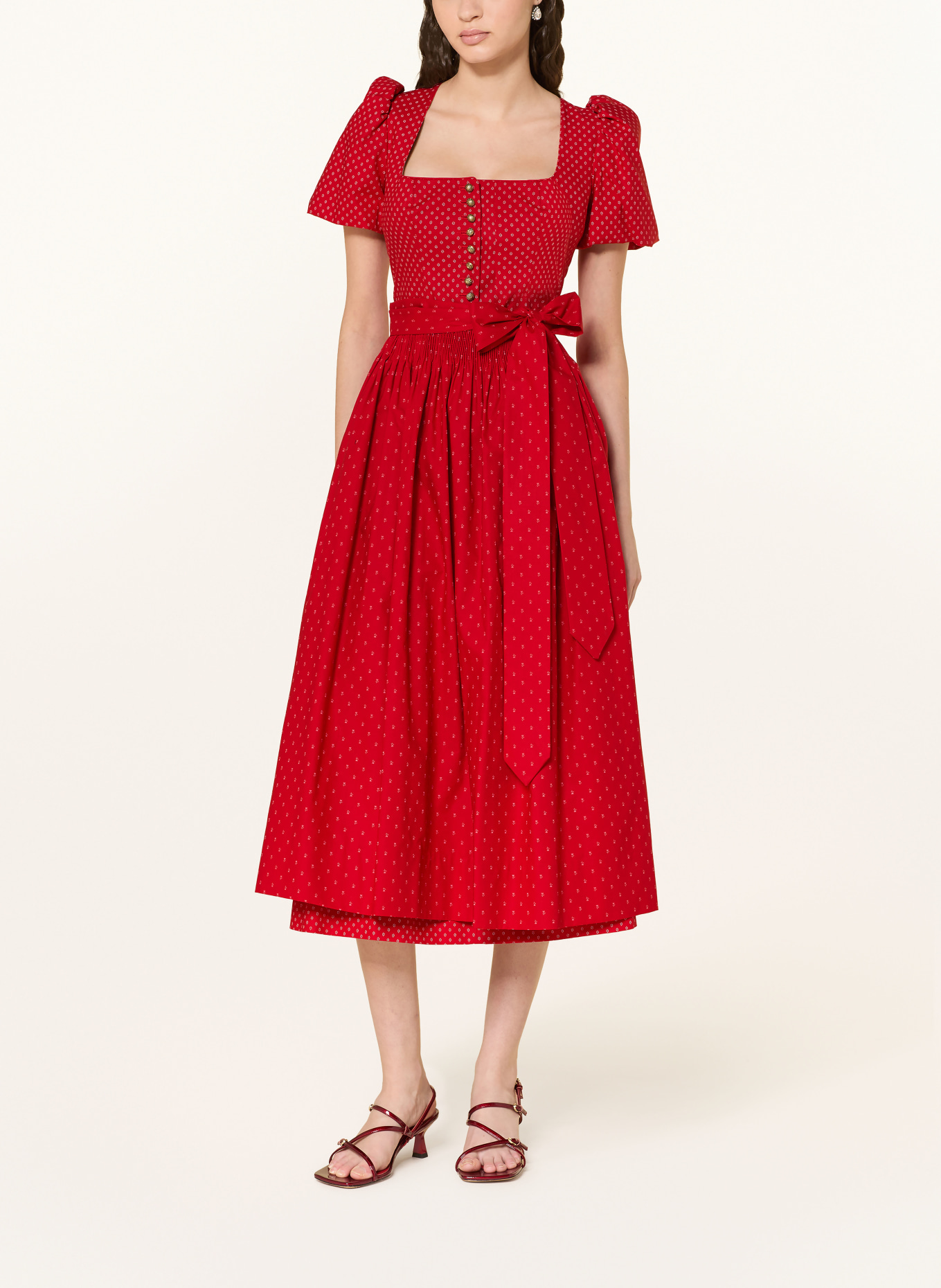 Gottseidank Dirndl MARGRET: ROOD / LICHTROOD / WIT