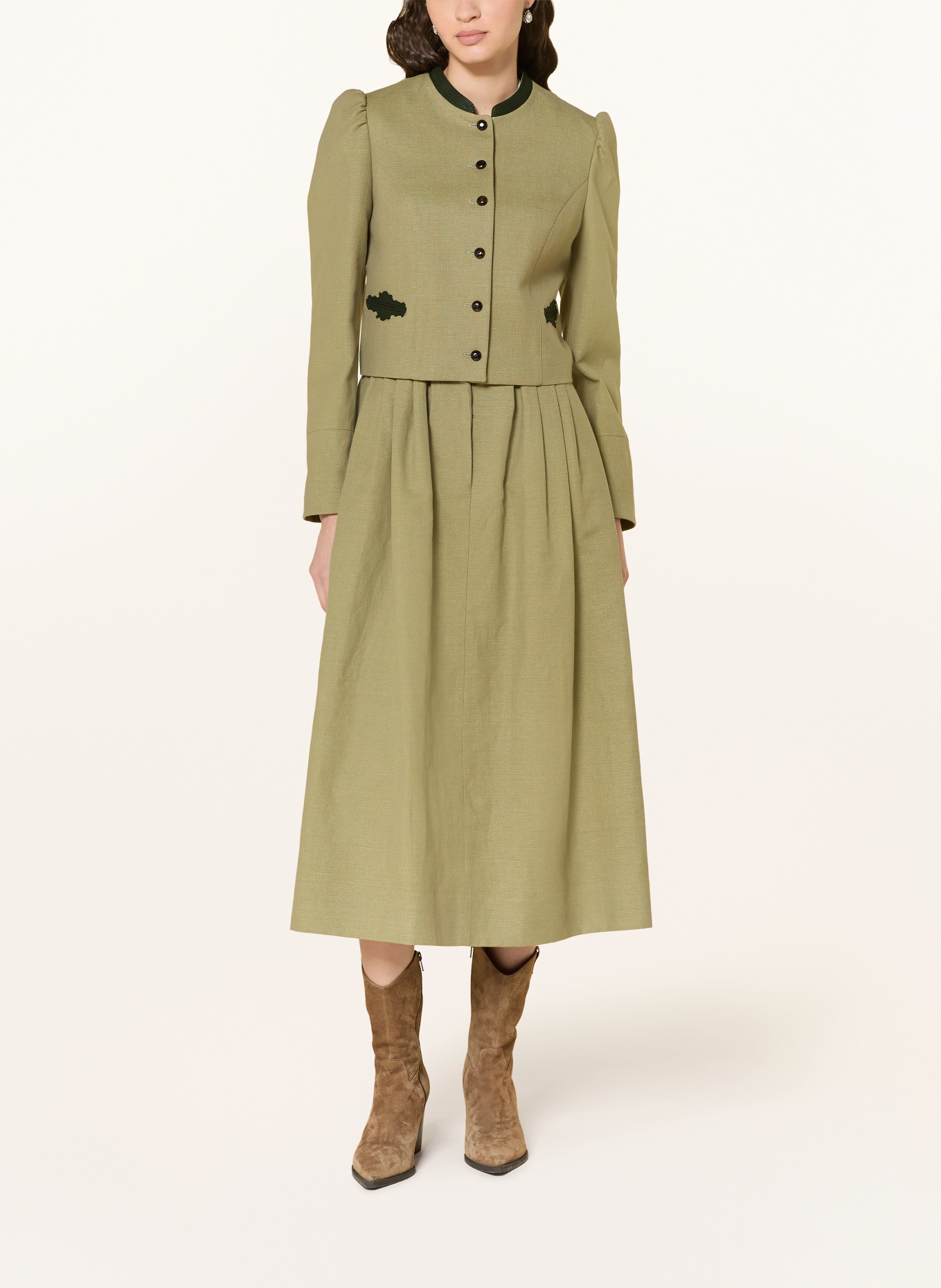 Gottseidank Janker FLORA met touw: LICHTGROEN / DONKERGROEN