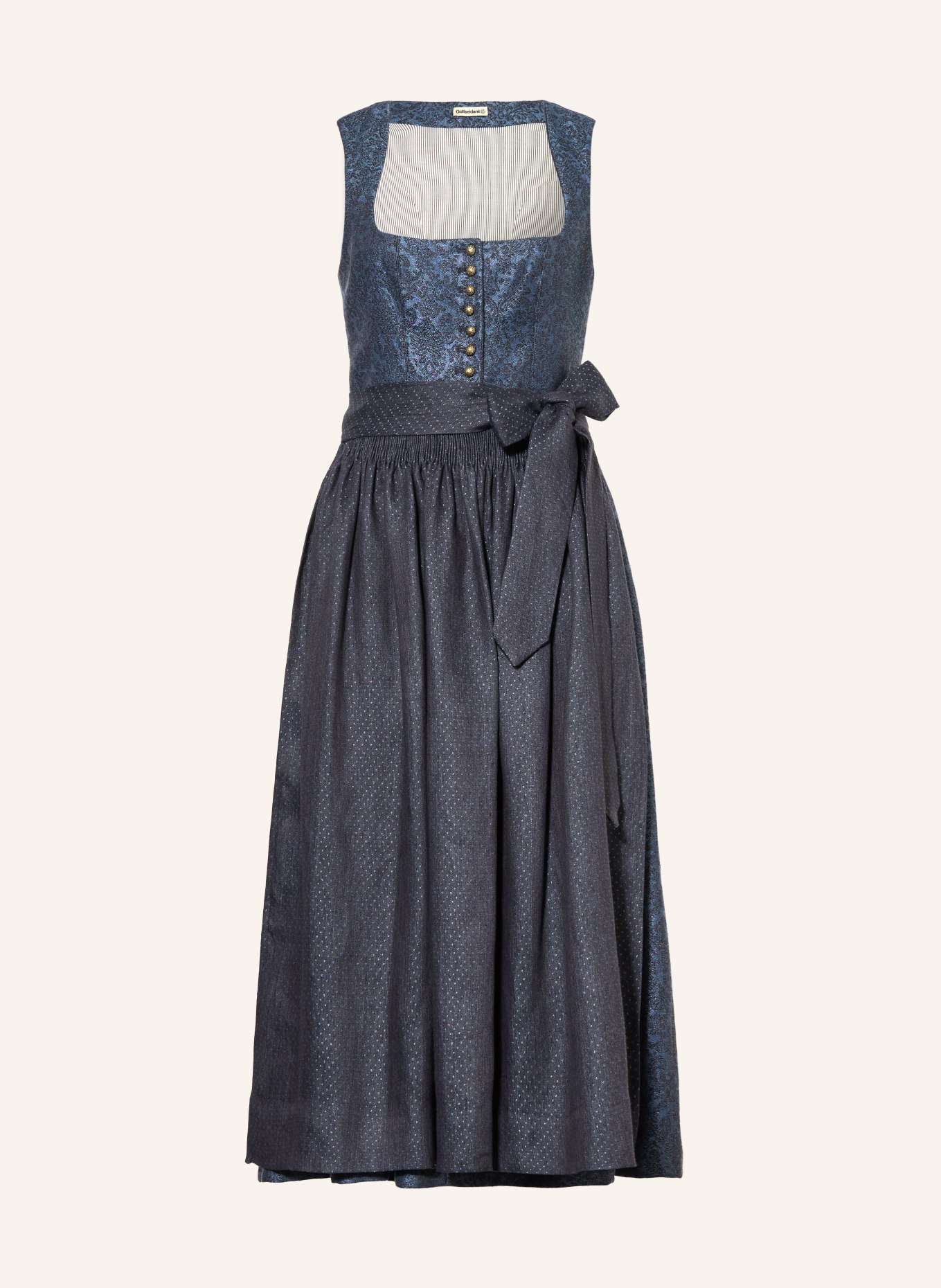 Gottseidank Linen Dirndl MONIKA: DARK BLUE
