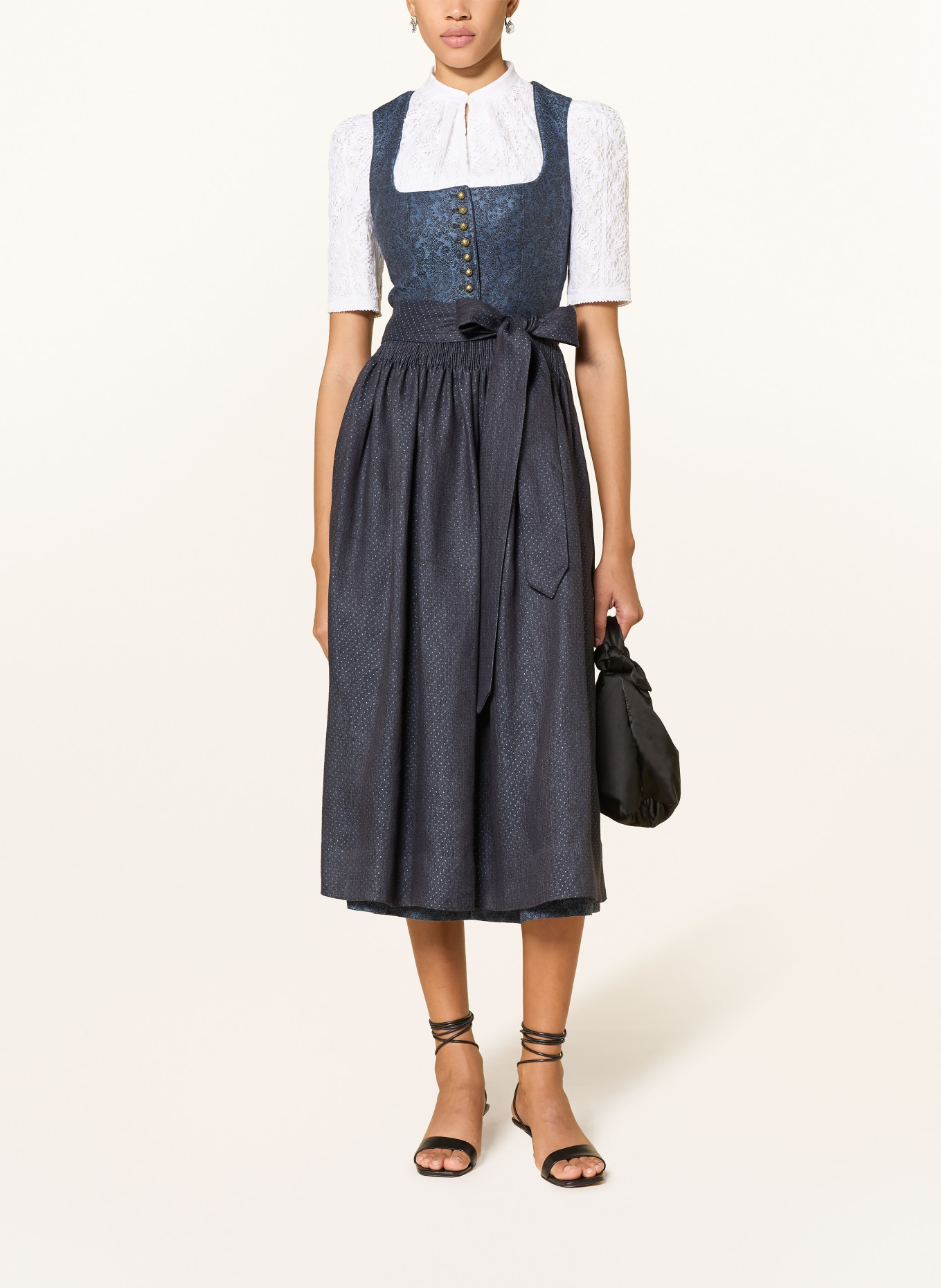 Gottseidank Linen Dirndl MONIKA: DARK BLUE