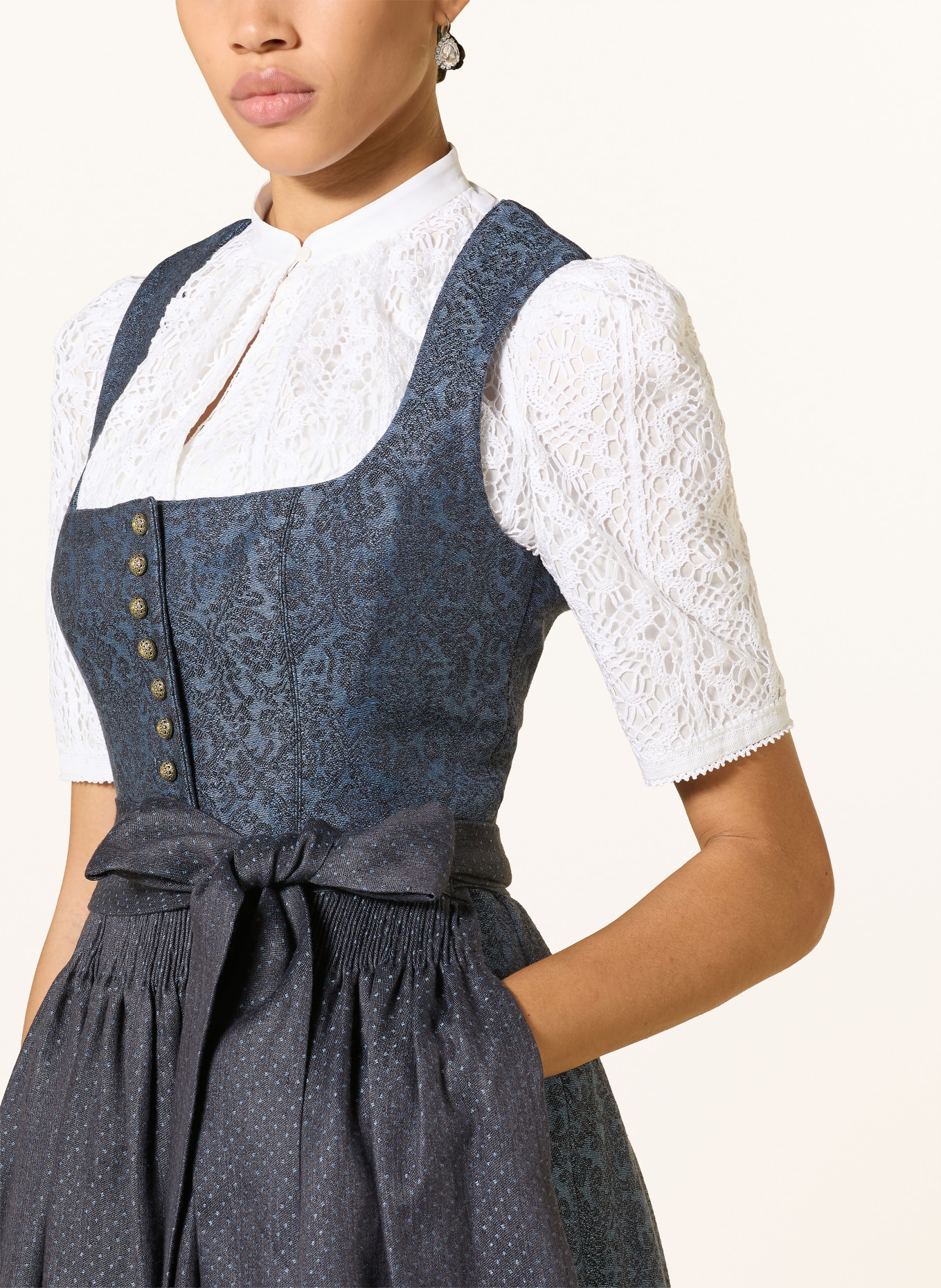 Gottseidank Linen Dirndl MONIKA: DARK BLUE