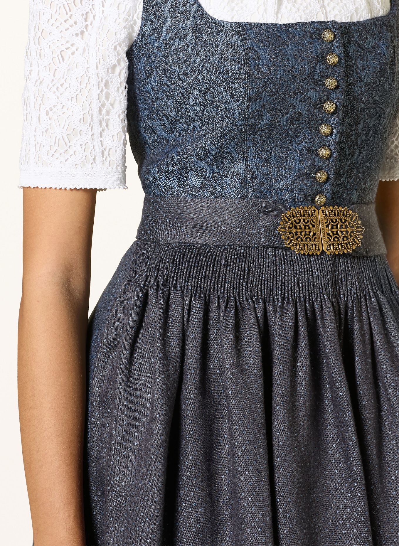 Gottseidank Linen Dirndl MONIKA: DARK BLUE