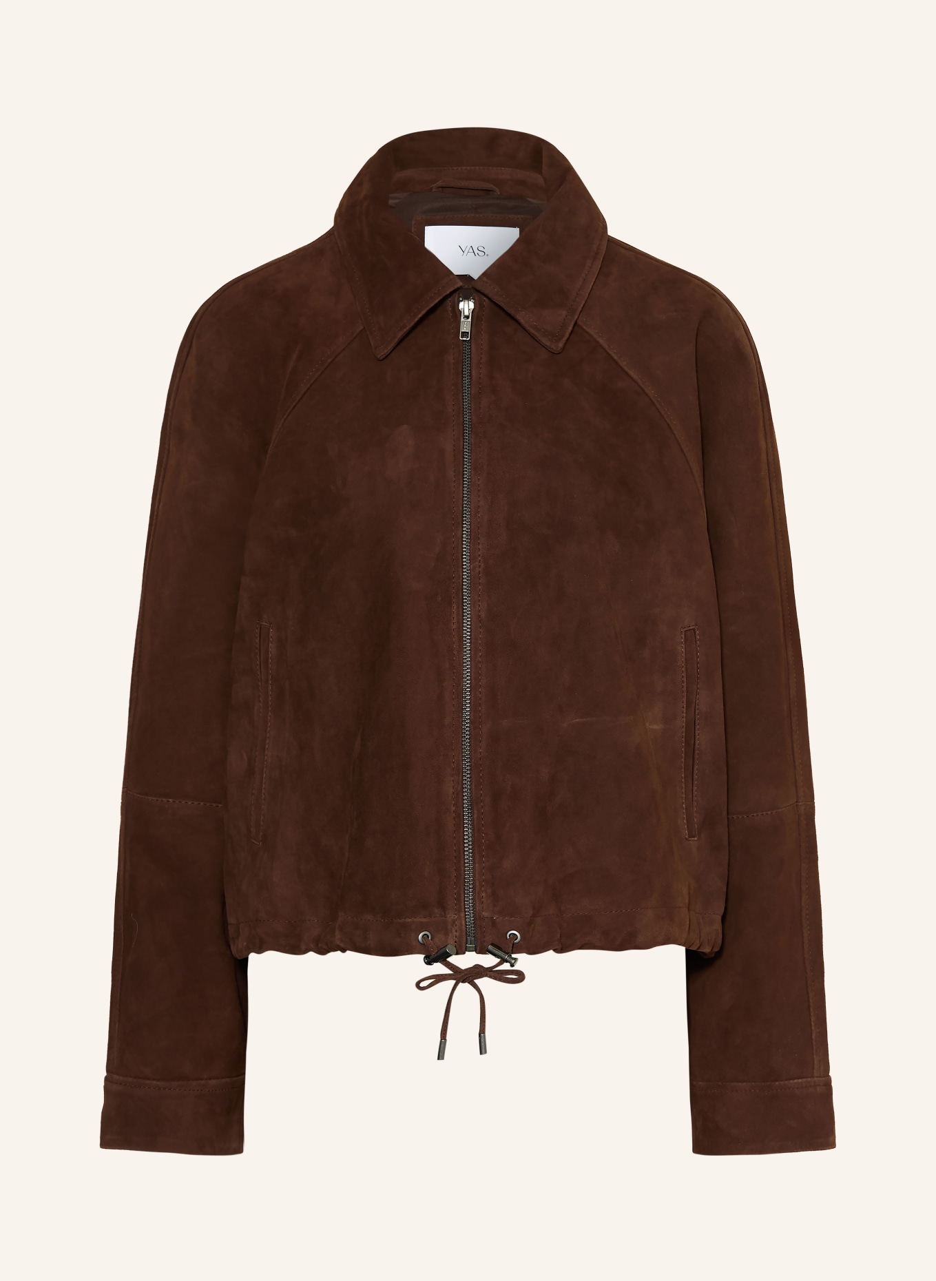 Y.A.S. Lederjacke: DUNKELBRAUN