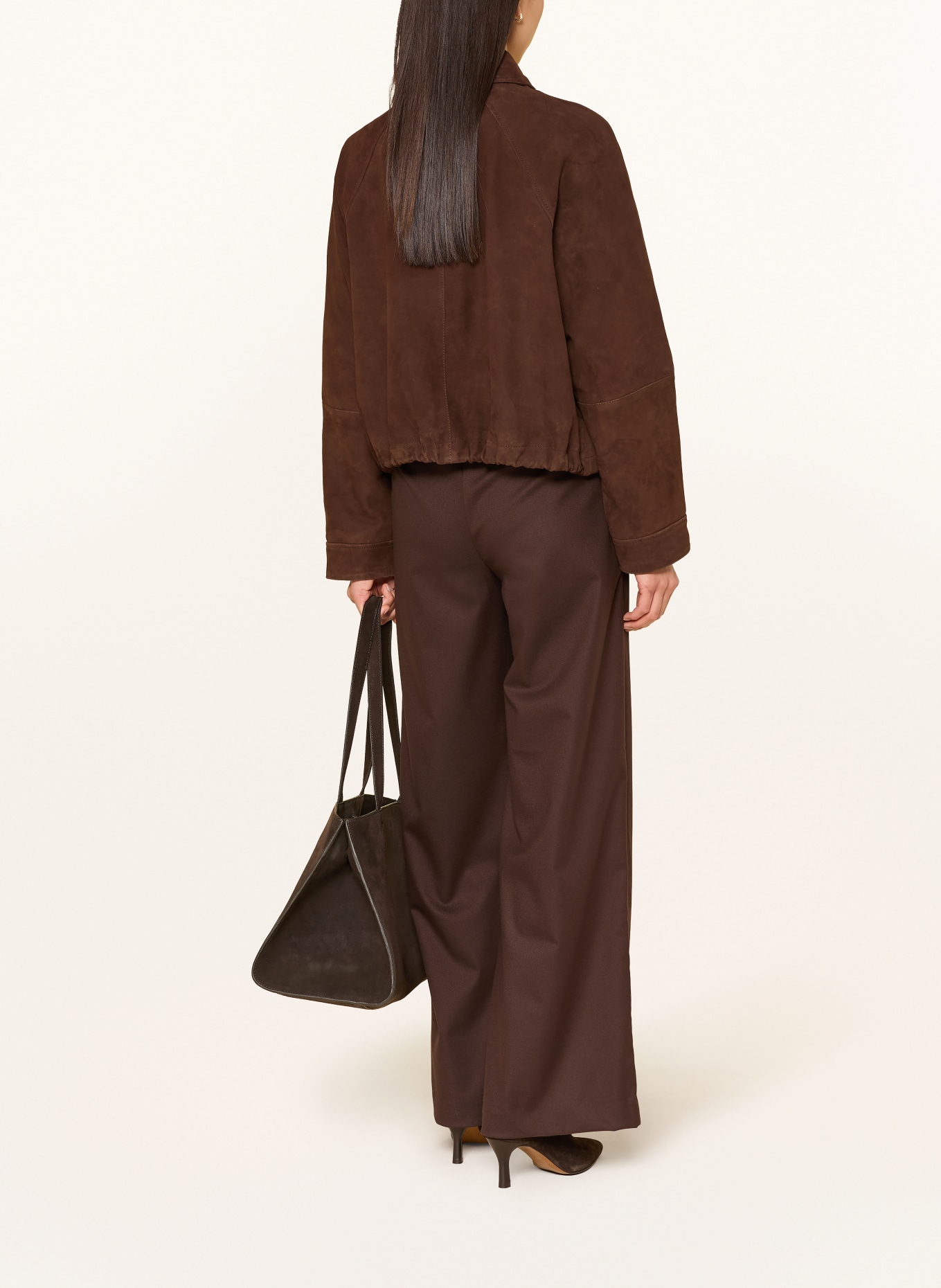 Y.A.S. Lederjacke: DUNKELBRAUN