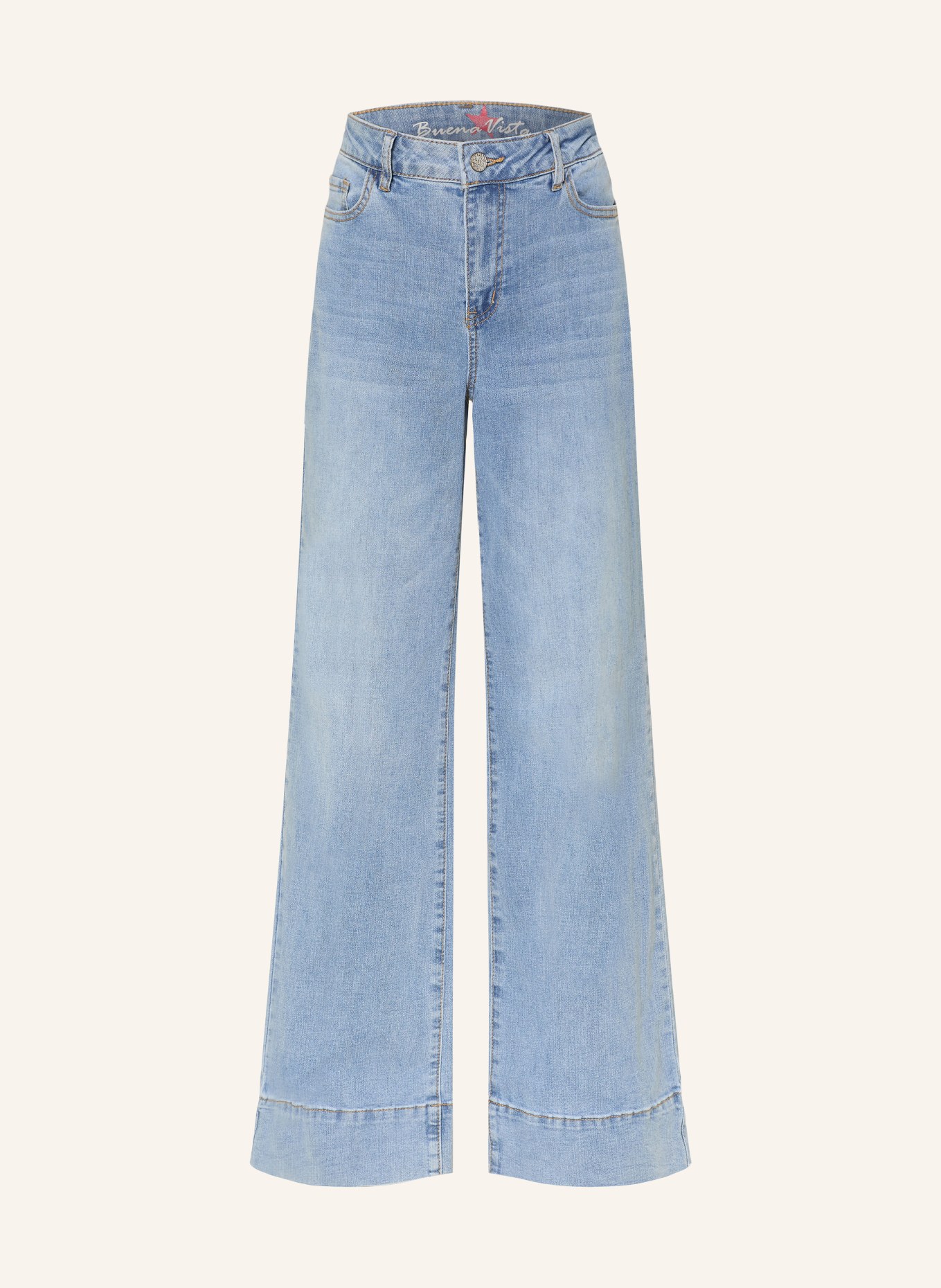 Buena Vista Wide Leg Jeans: 4810 light stone