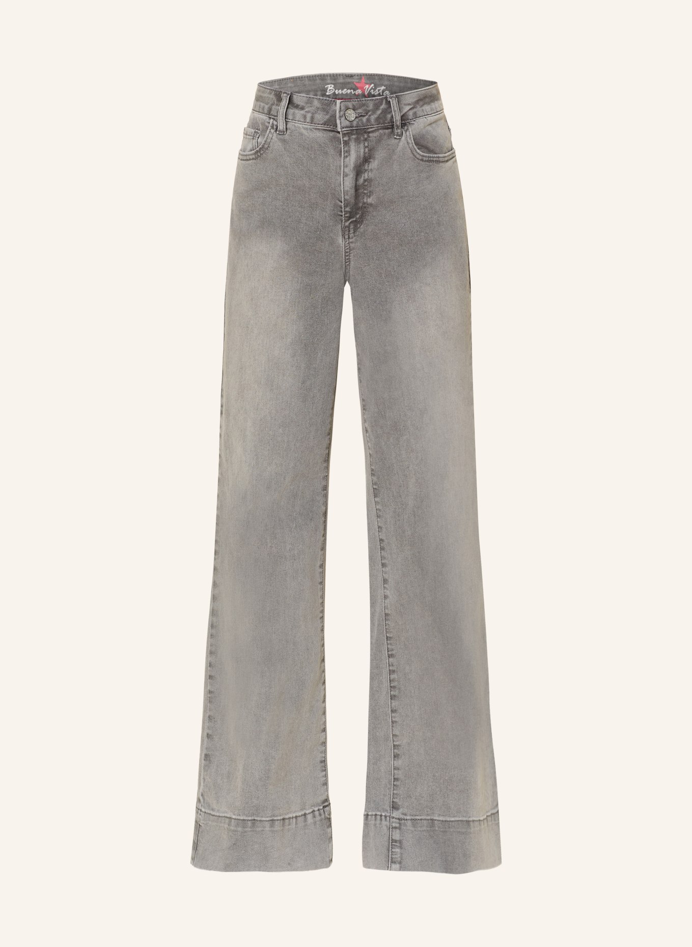 Buena Vista Jeans à jambes larges: 9010 light grey