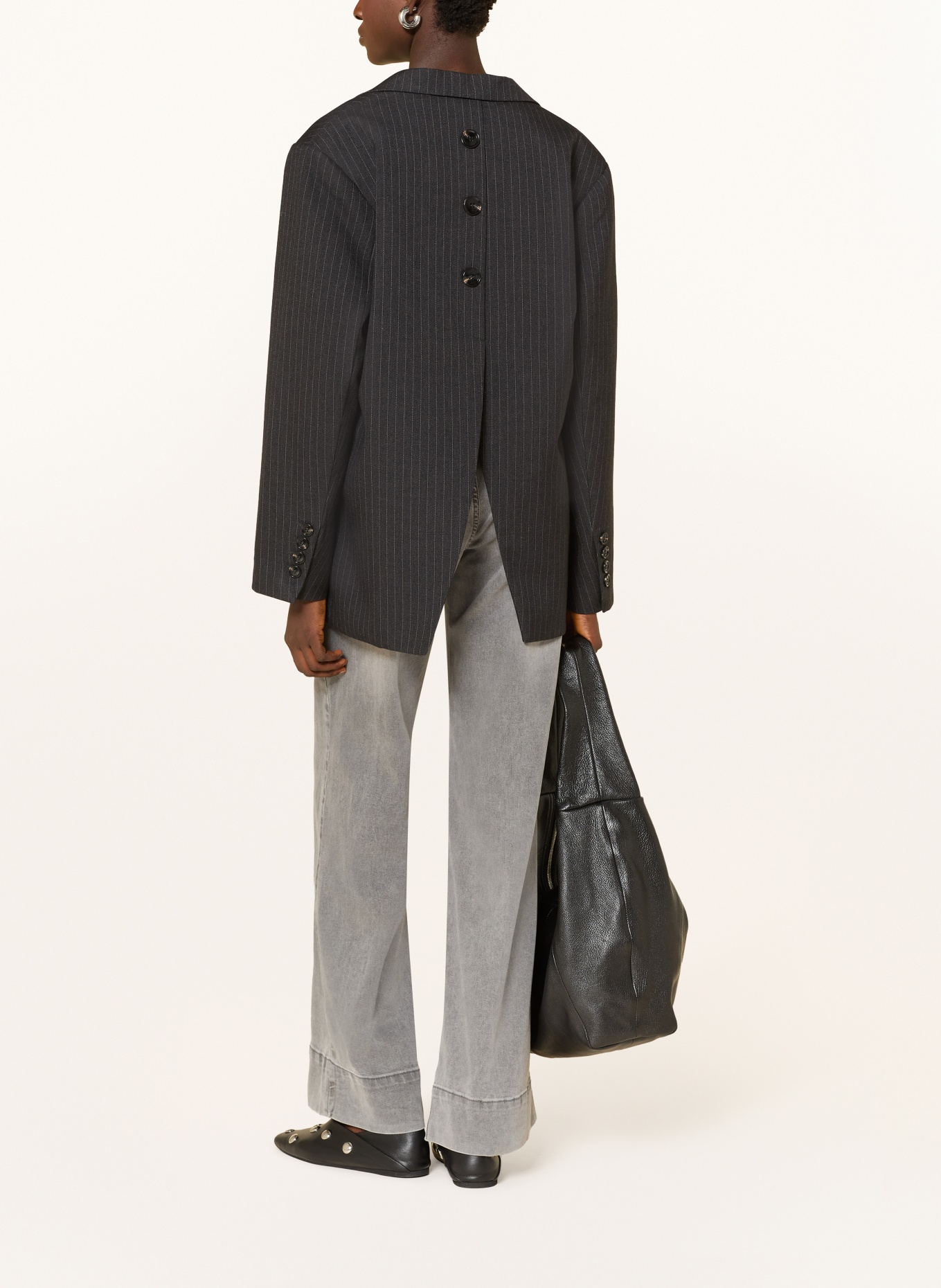 Buena Vista Jeans à jambes larges: 9010 light grey