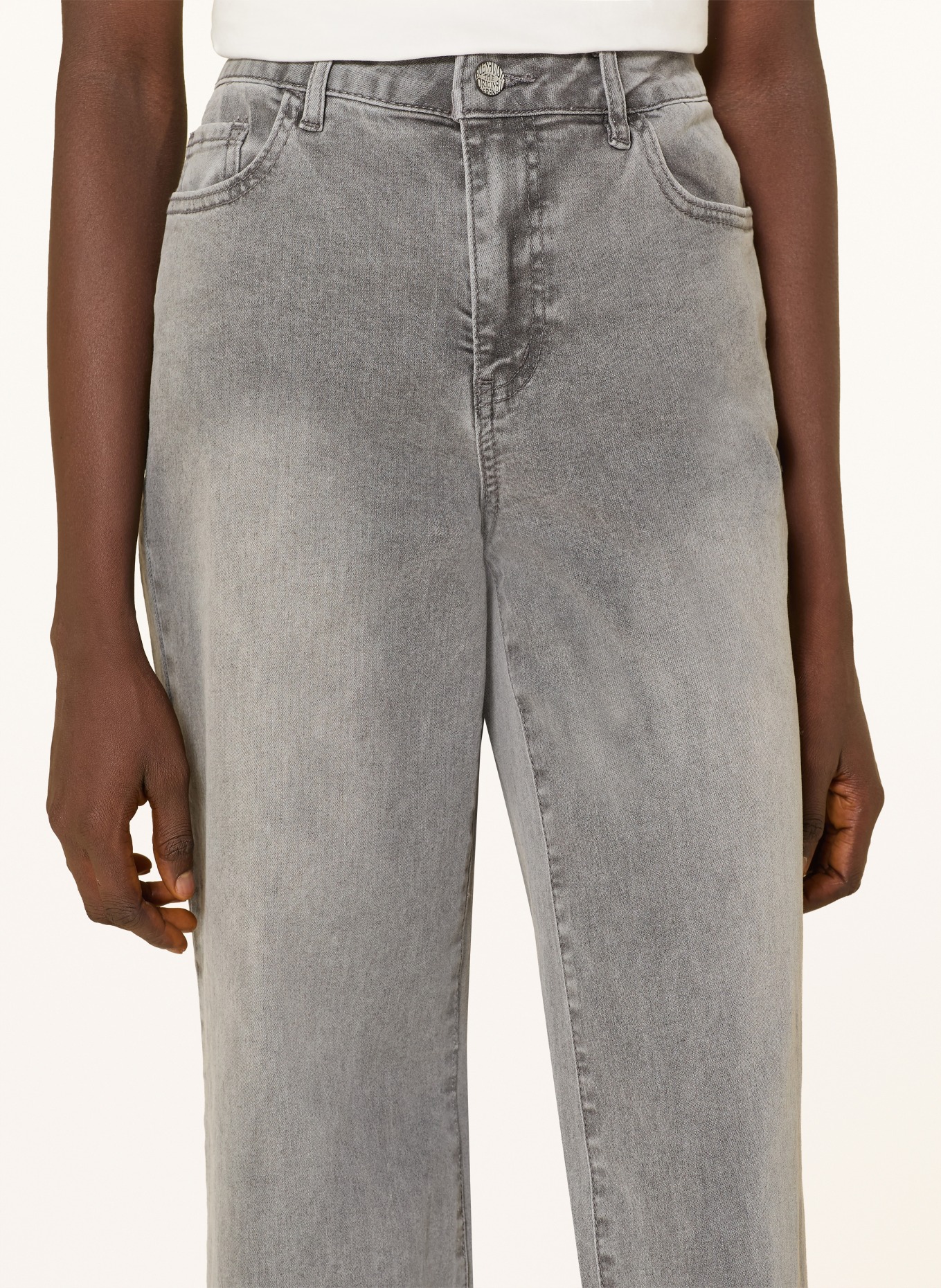 Buena Vista Jeans à jambes larges: 9010 light grey