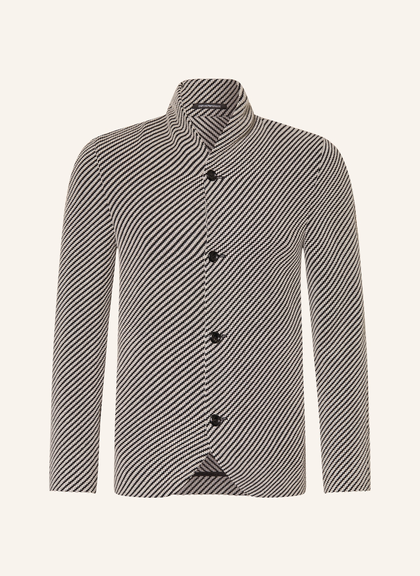 EMPORIO ARMANI Slim fit colbert: ZWART / LICHTGRIJS