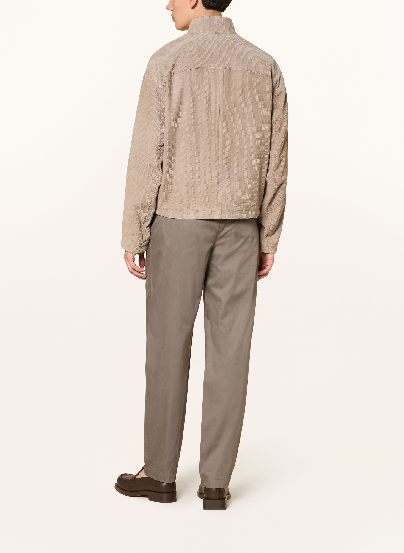 EMPORIO ARMANI Chino met normale pasvorm: KAKI